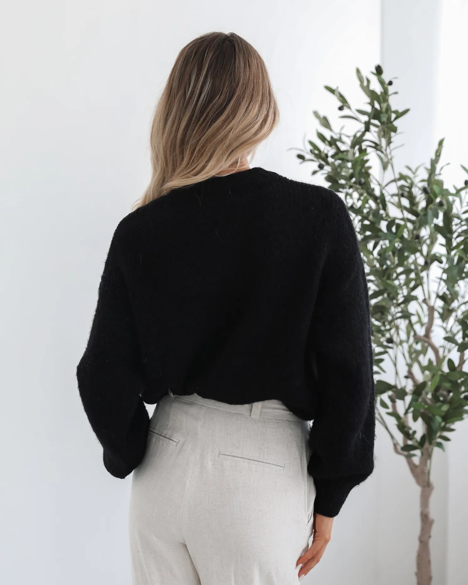 Adelaine Knit - Black Print