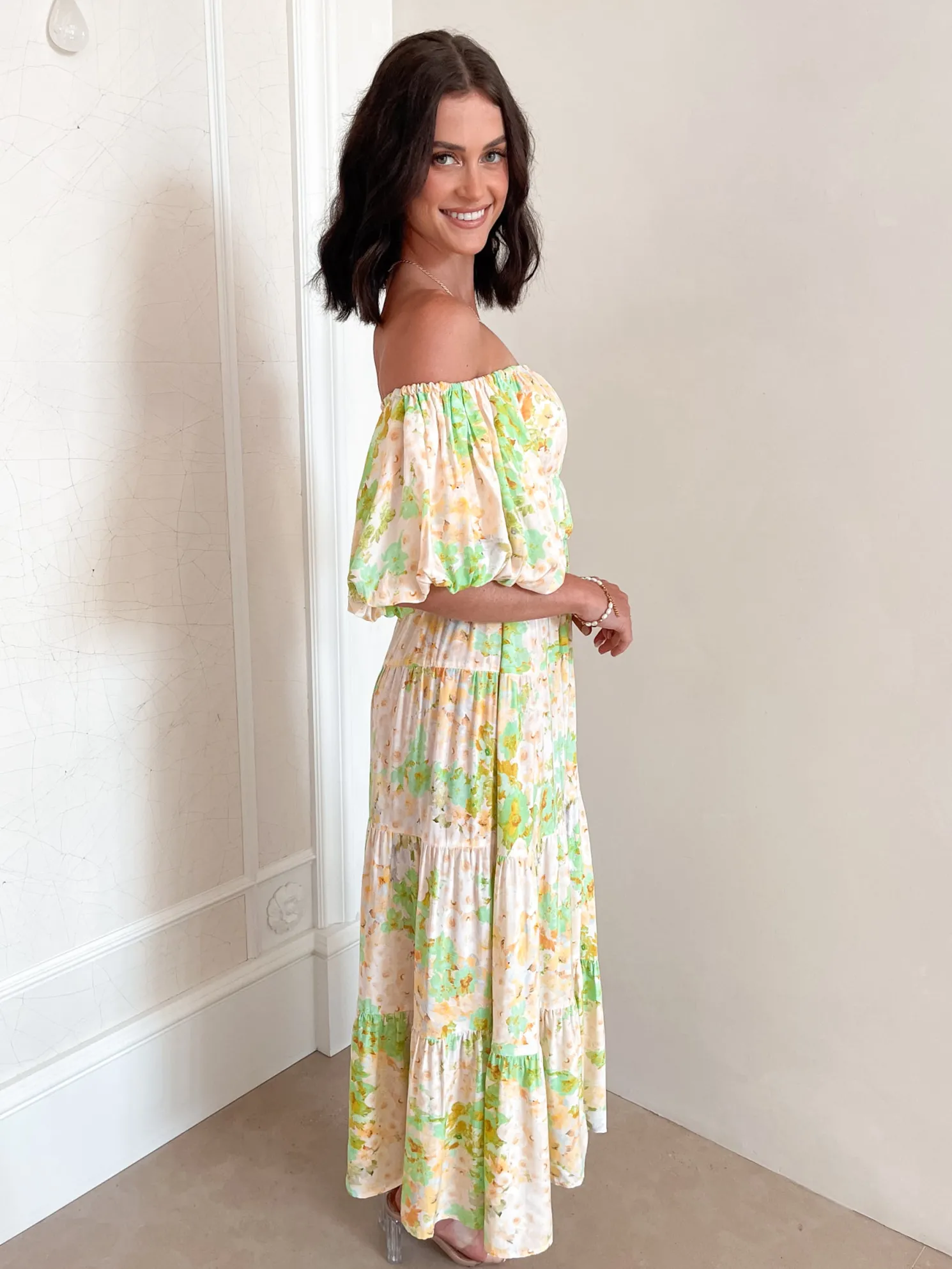 Aiyanna Dress - Green Floral