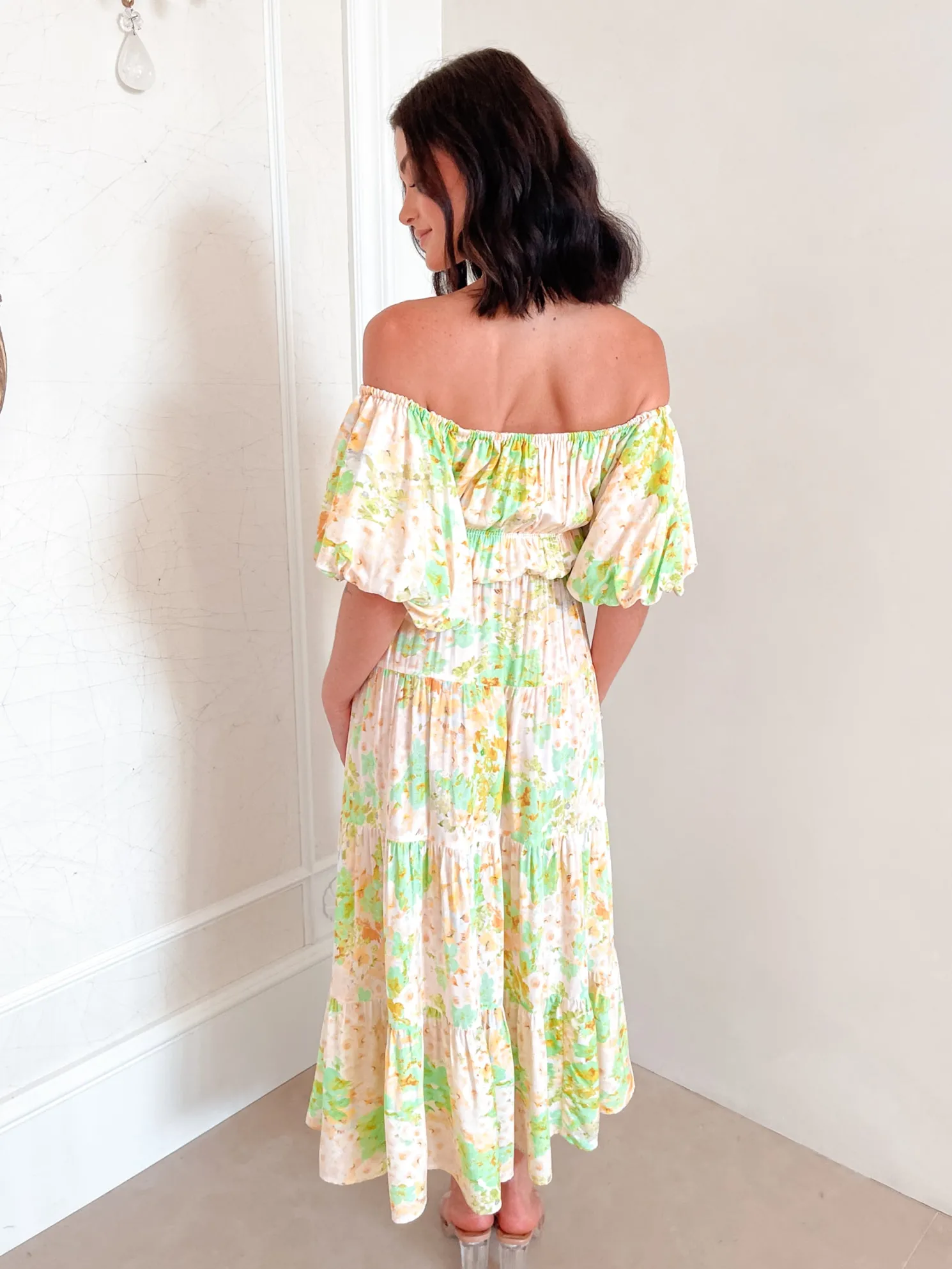 Aiyanna Dress - Green Floral