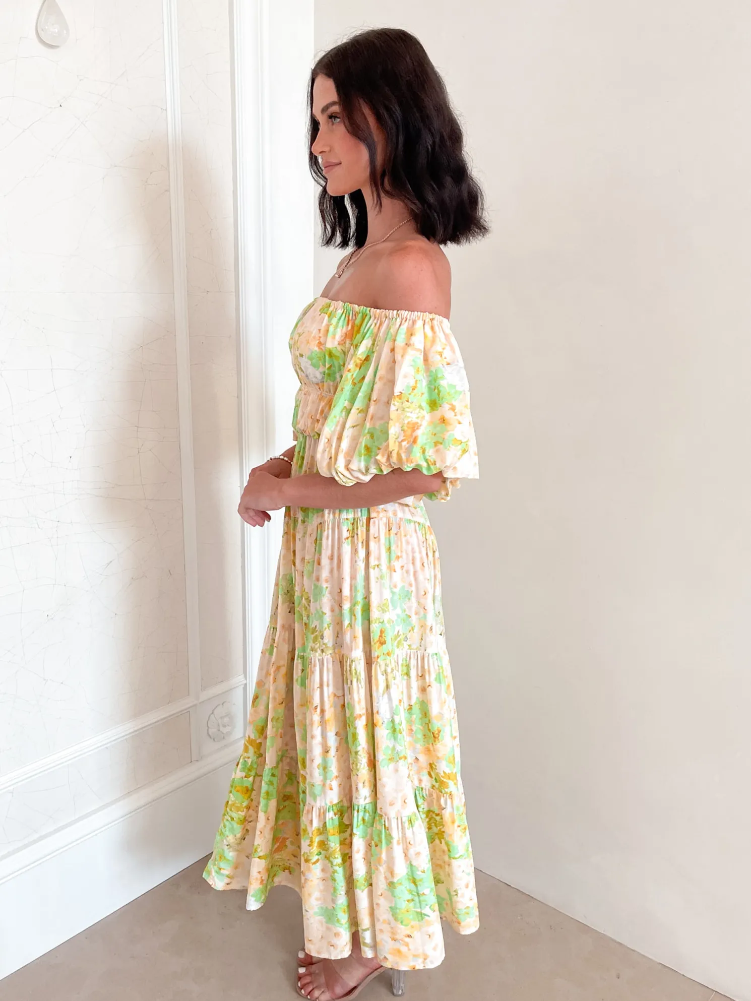 Aiyanna Dress - Green Floral