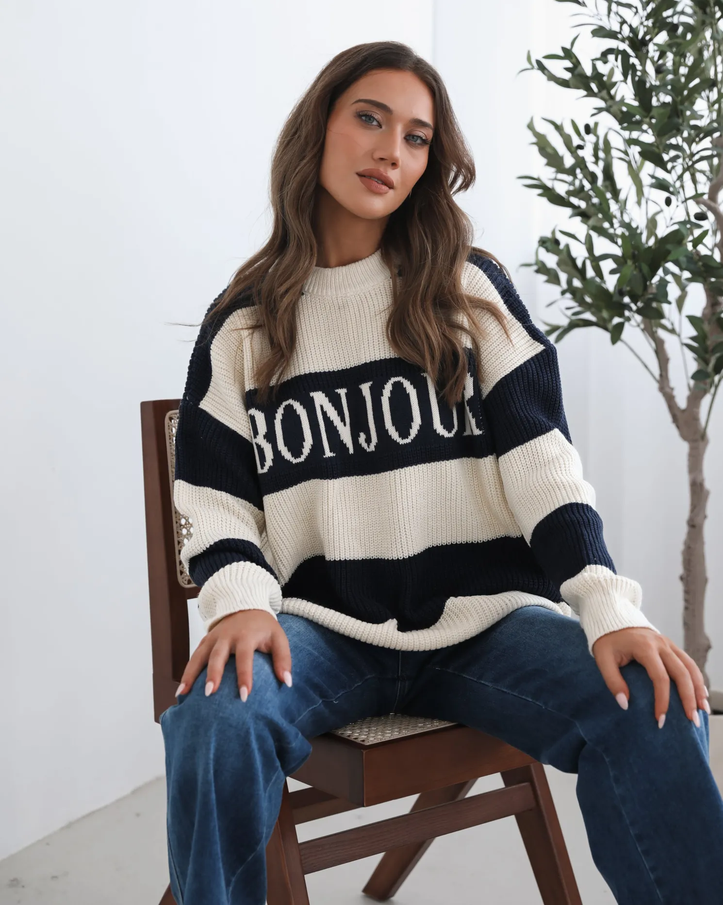 Alisson Knit - Navy Multi