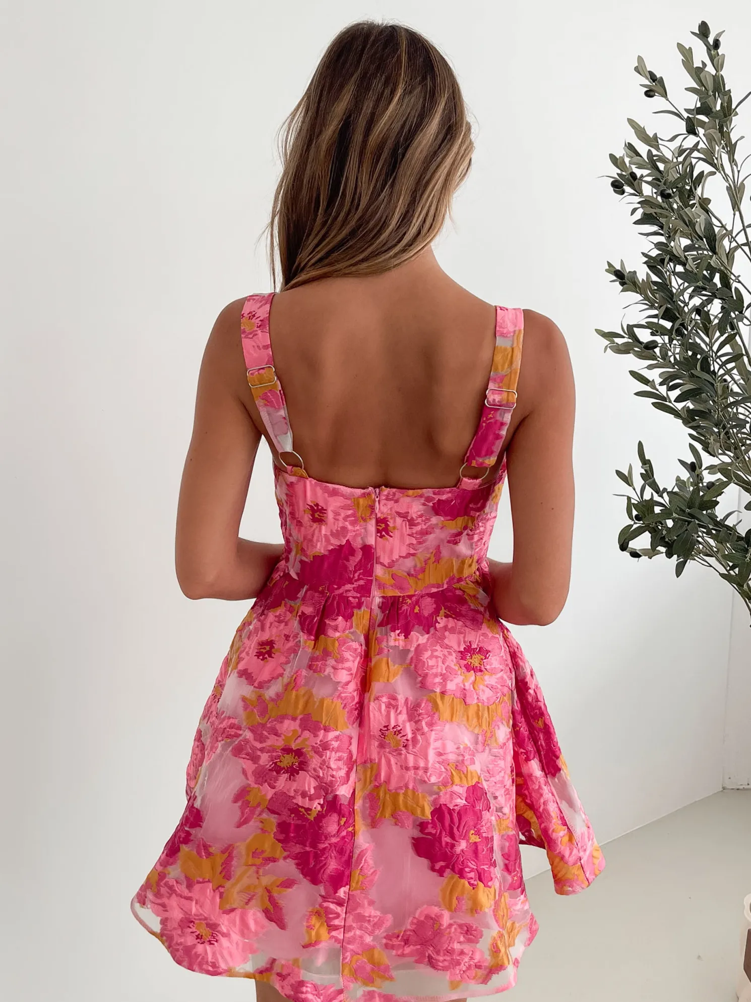 Allana Dress - Pink Floral