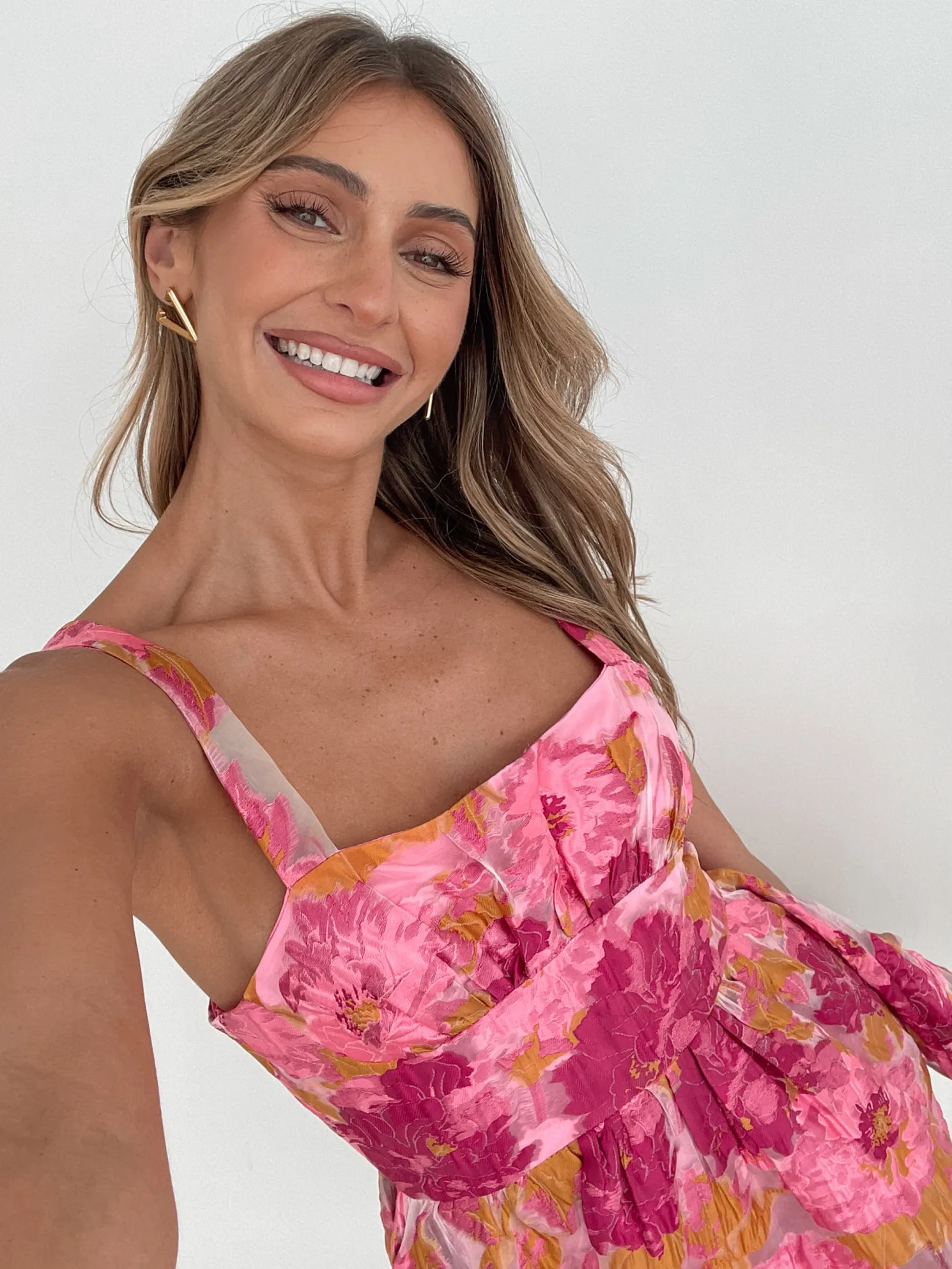 Allana Dress - Pink Floral