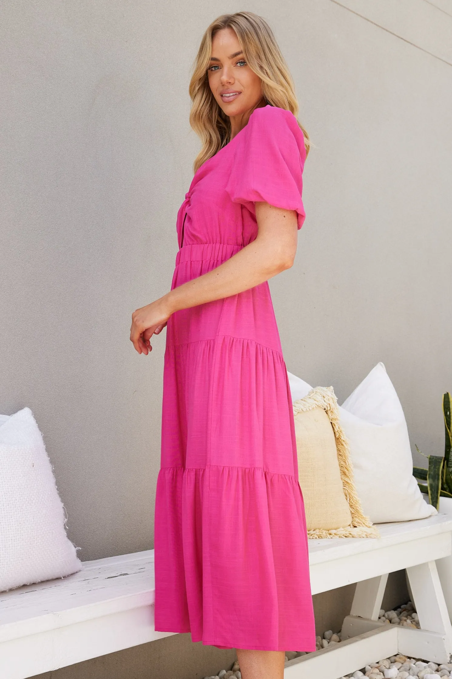 Ashlan Dress - Hot Pink