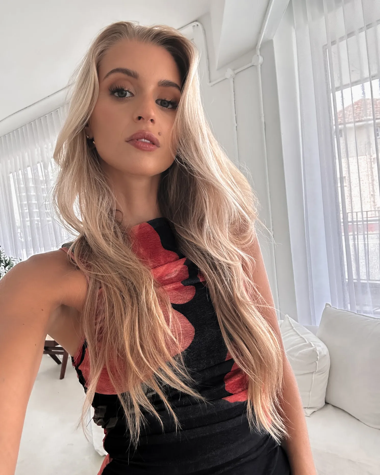 Balayage Dress - Black Floral