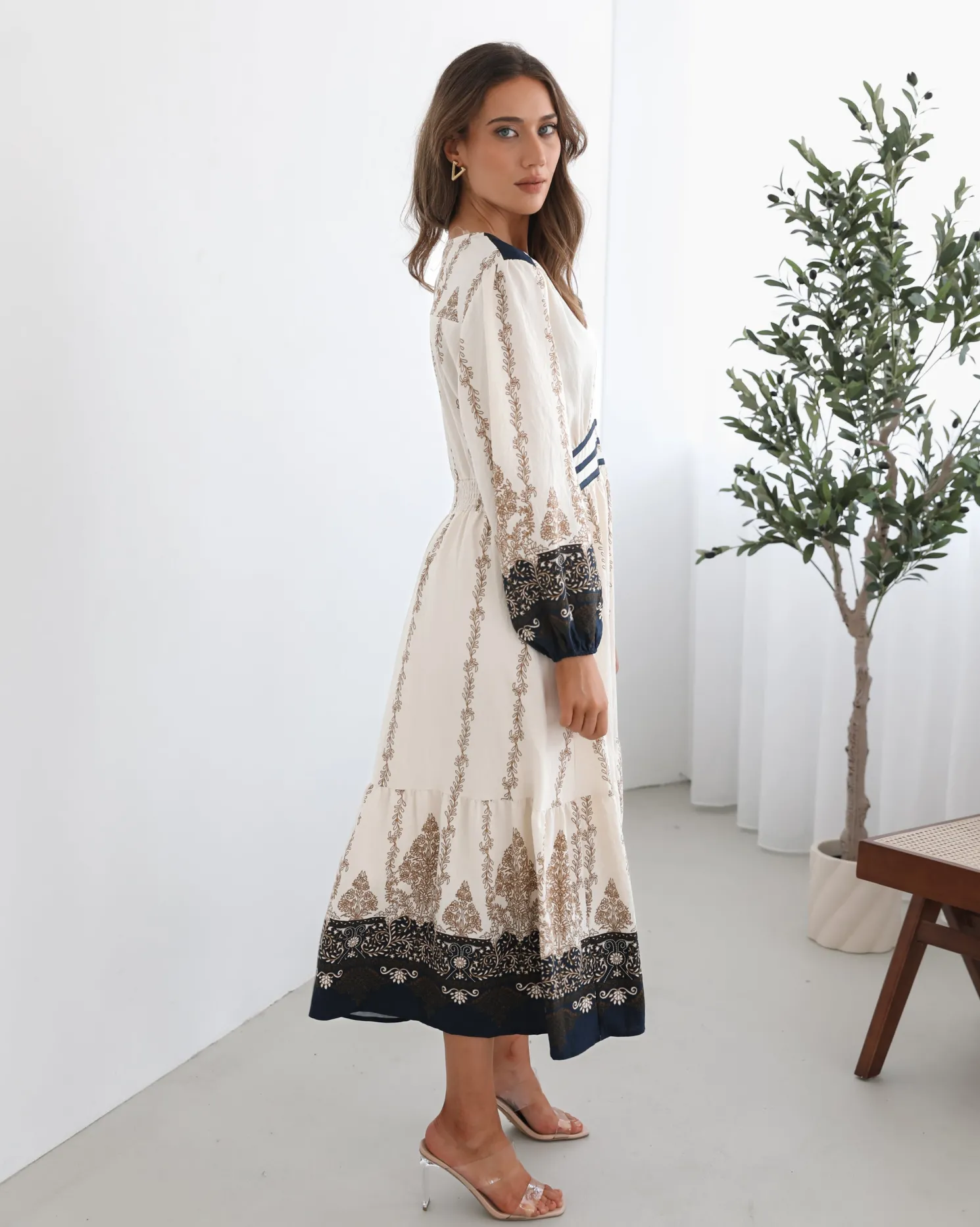 Braelynn Dress - White Print