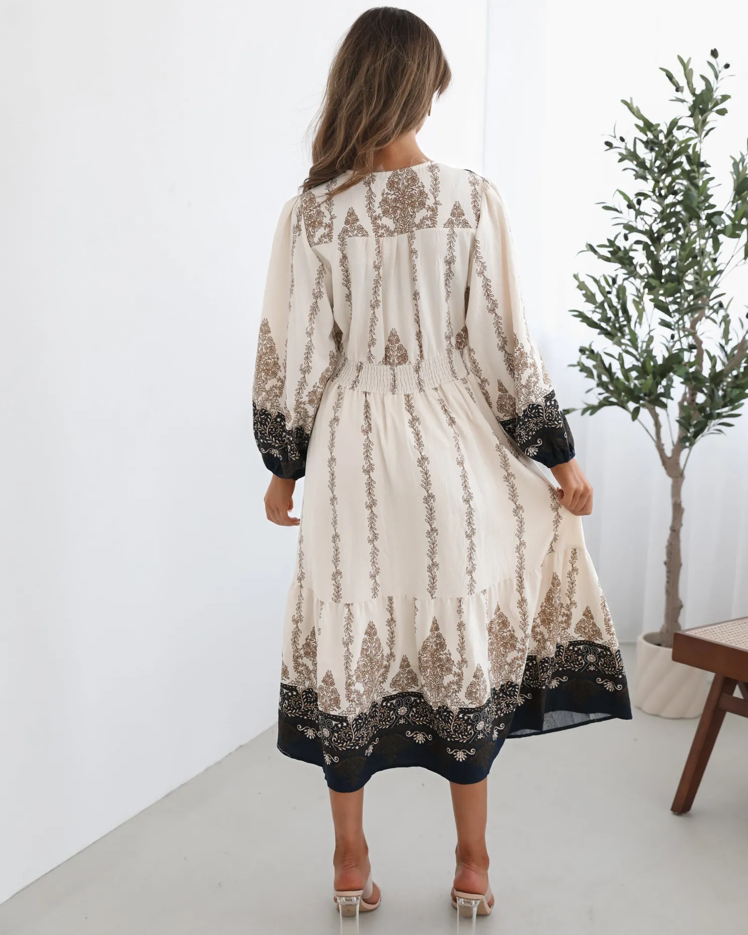 Braelynn Dress - White Print