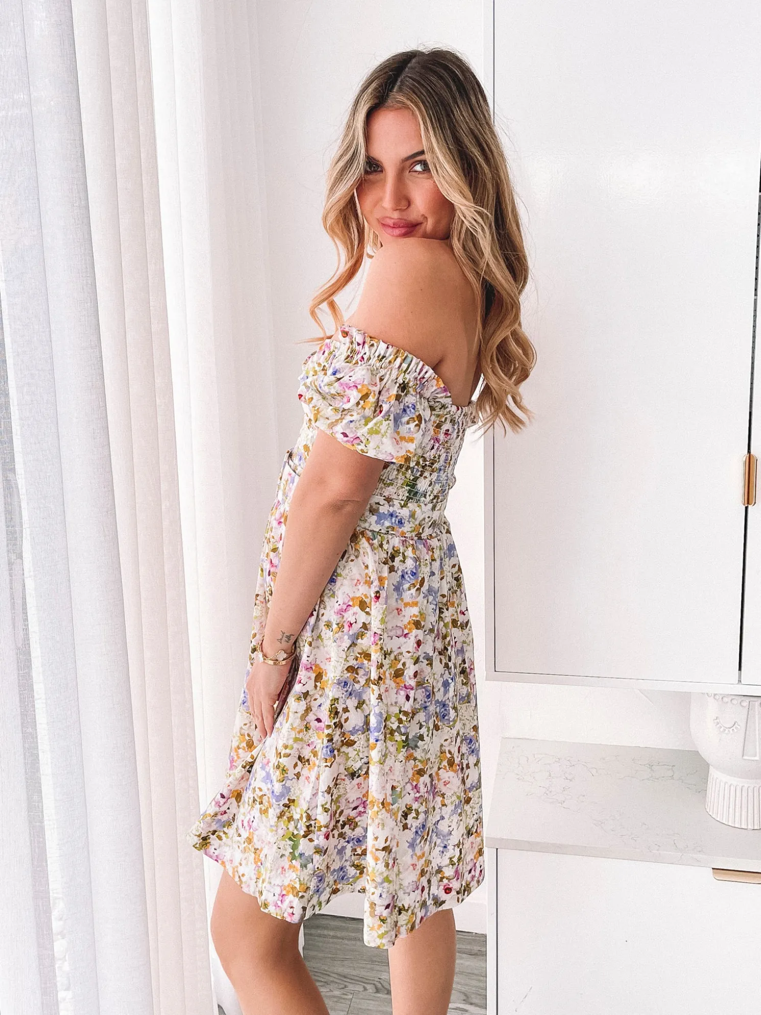 Devira Dress - Ditsy Lavender