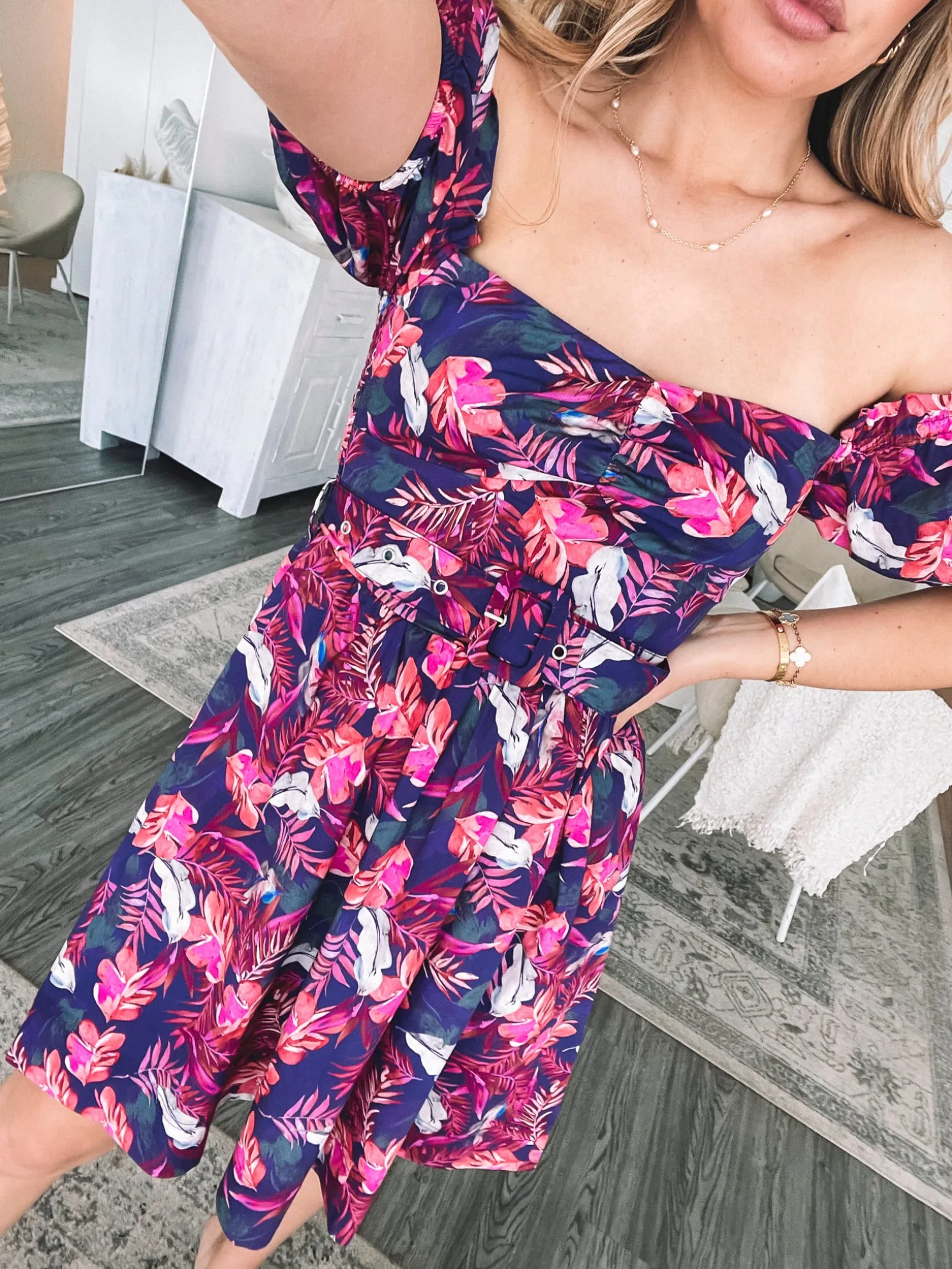 Devira Dress - Purple Rainforest