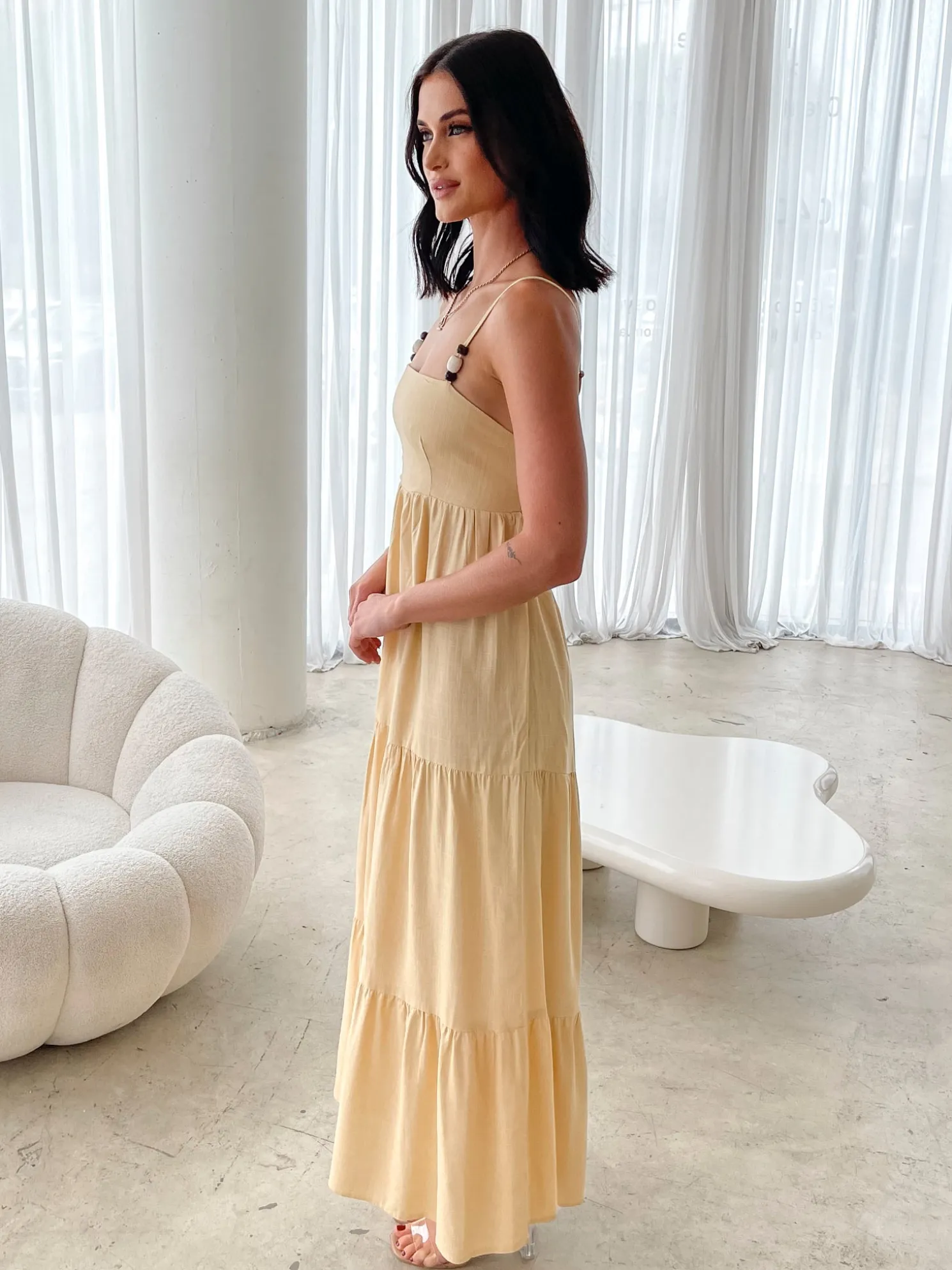 Elarise Dress - Yellow