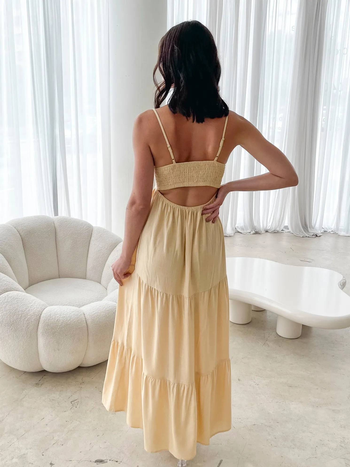 Elarise Dress - Yellow