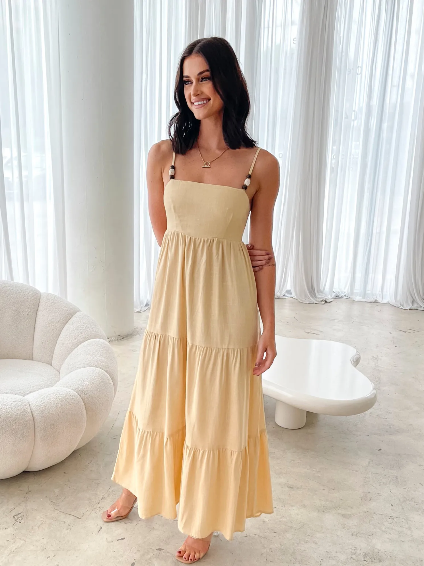 Elarise Dress - Yellow
