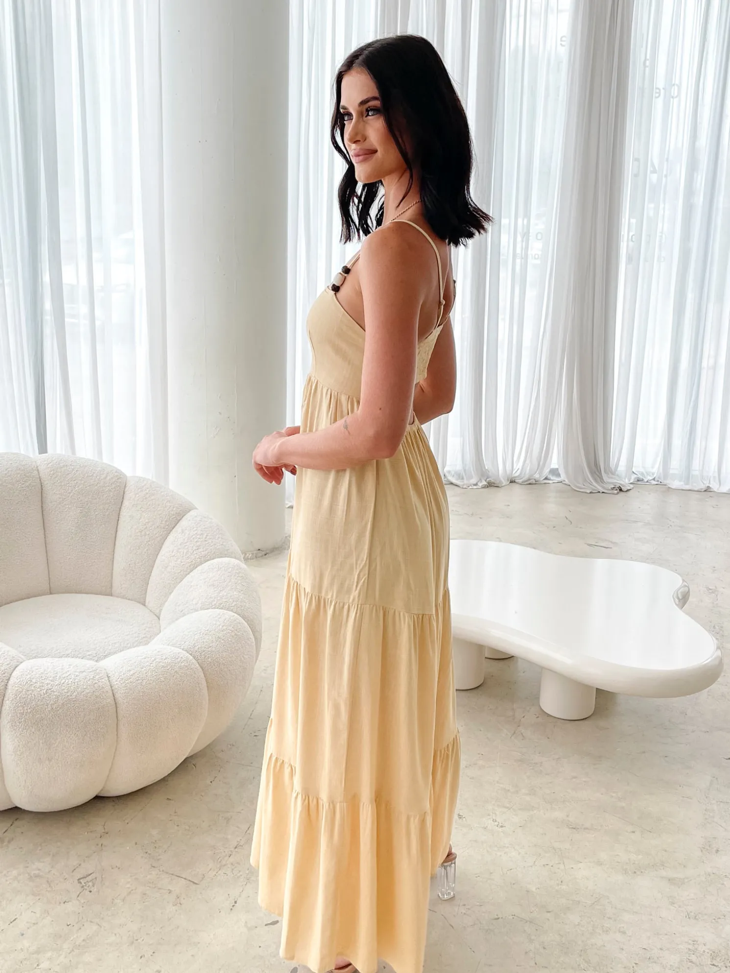 Elarise Dress - Yellow