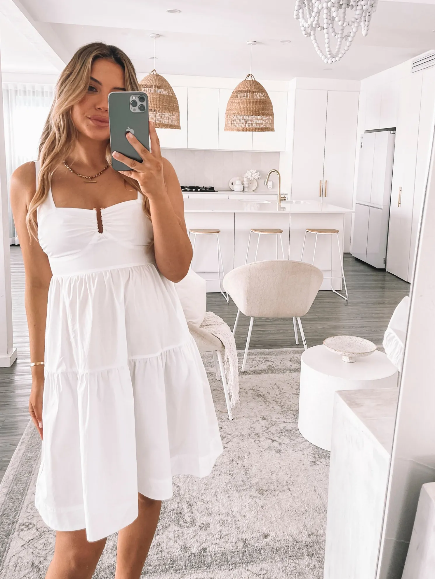 Elenna Dress - White