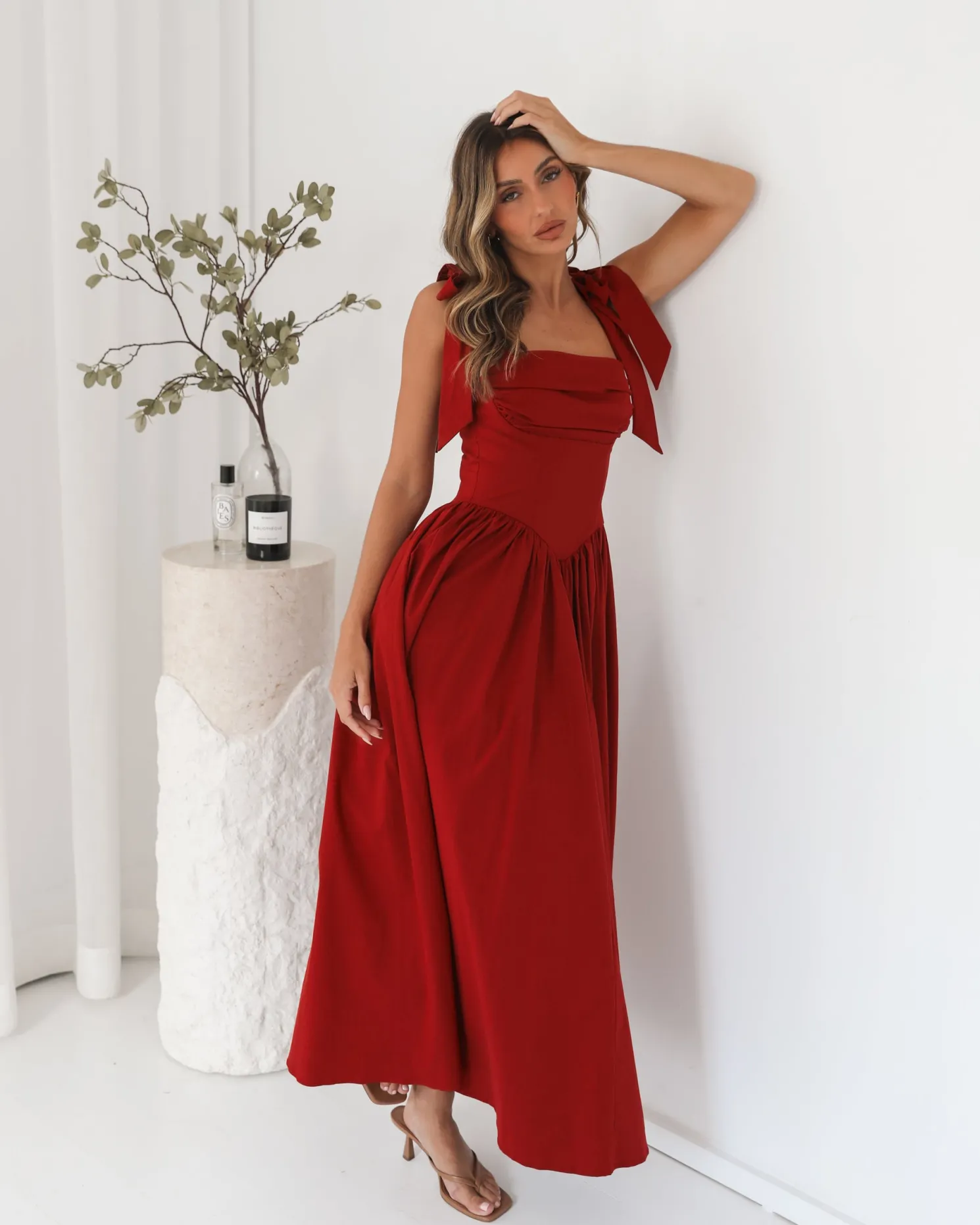 Elvianne Dress - Wine
