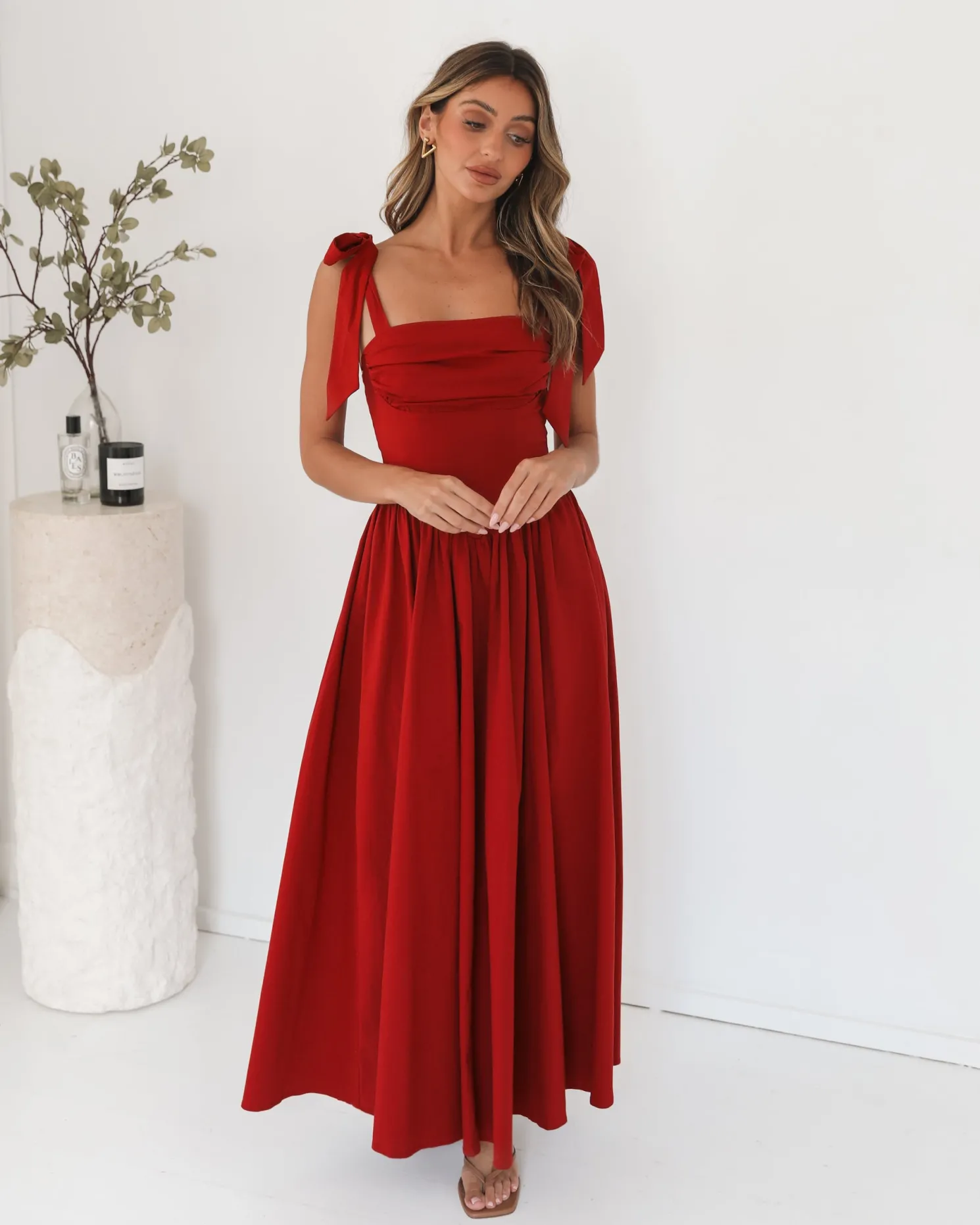 Elvianne Dress - Wine