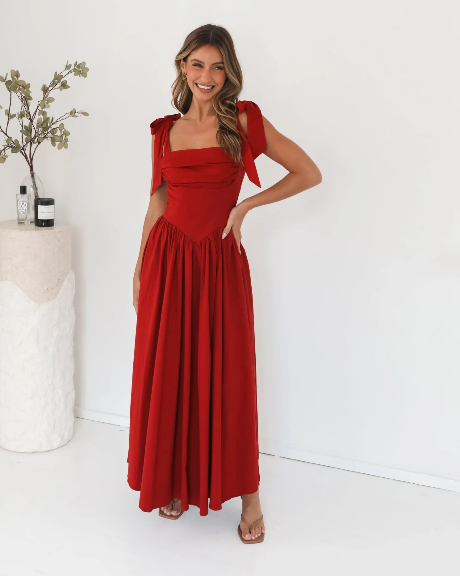 Elvianne Dress - Wine