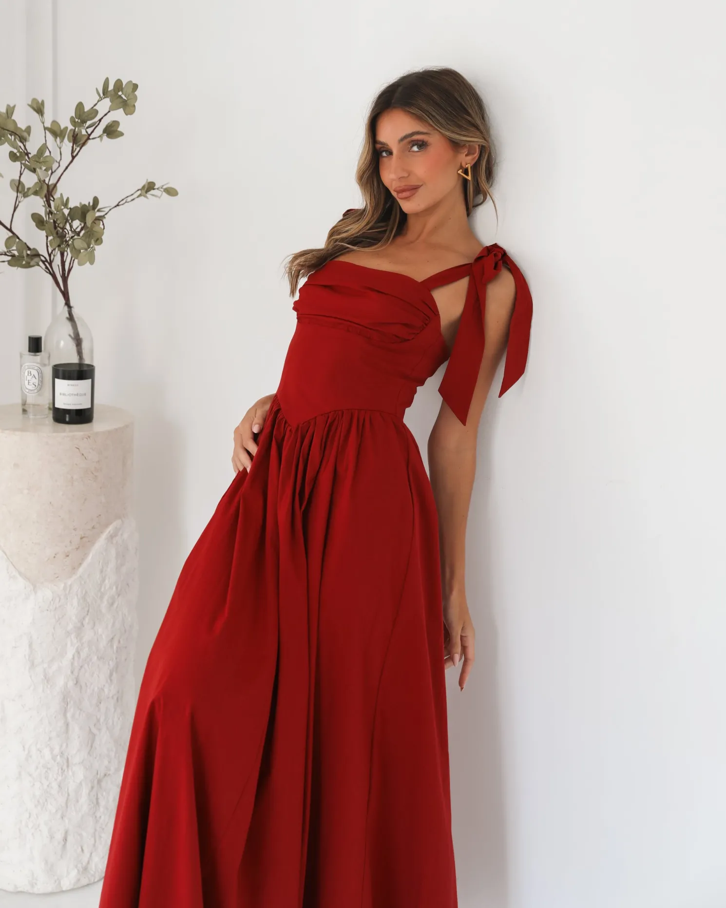 Elvianne Dress - Wine
