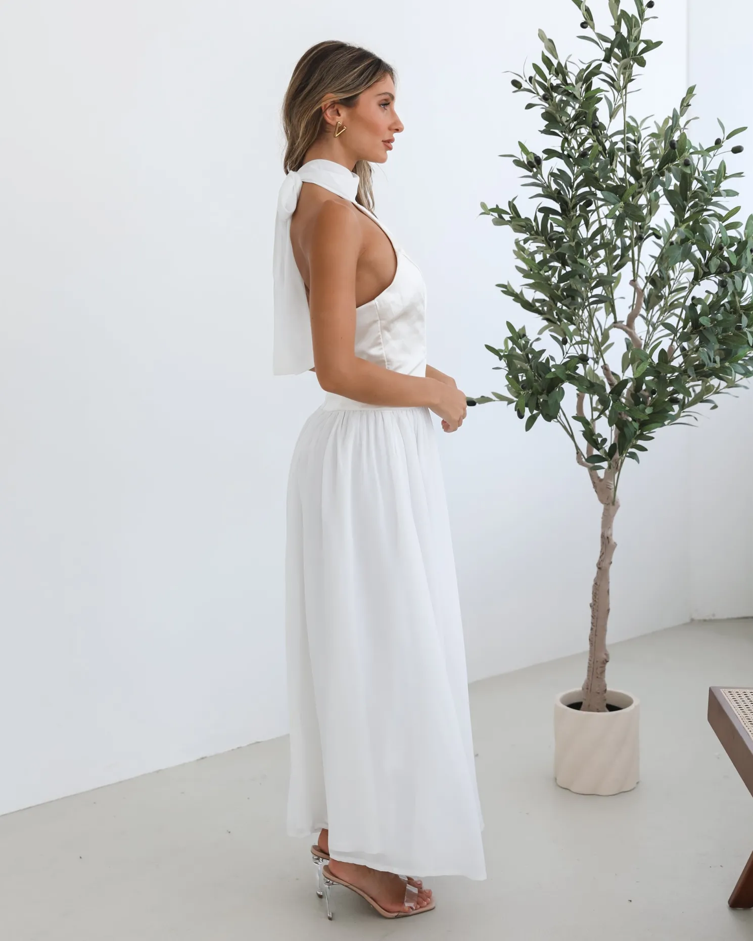 Francille Dress - White