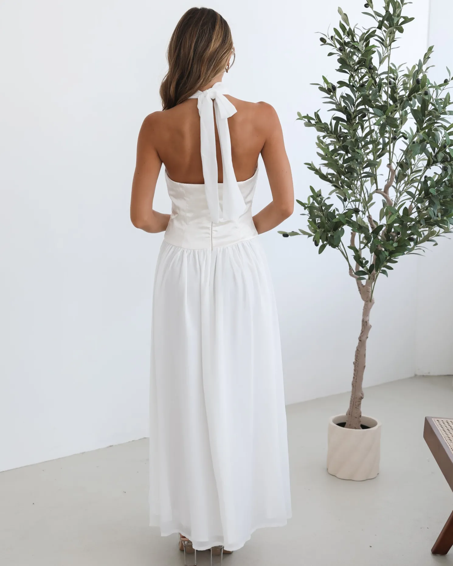 Francille Dress - White