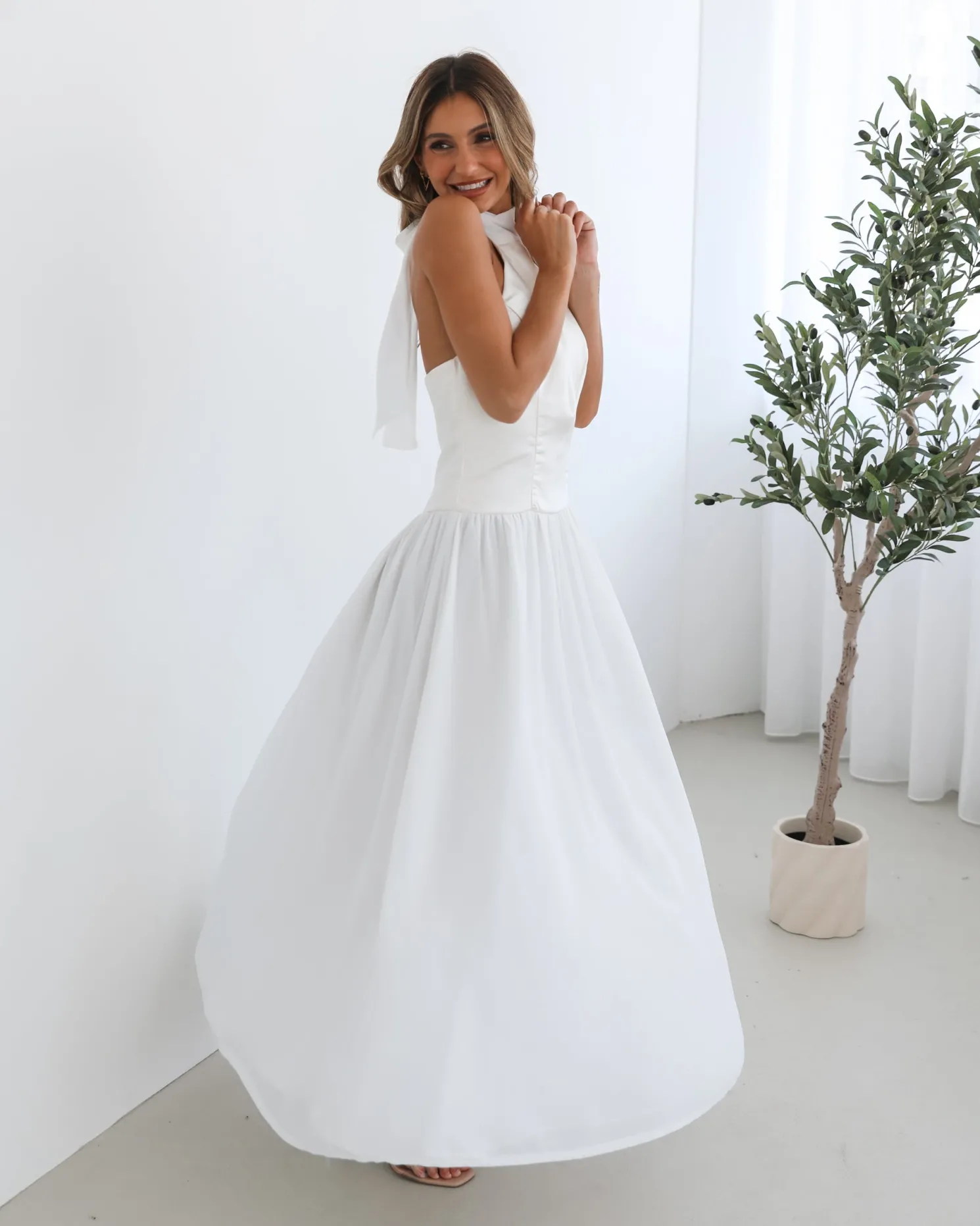 Francille Dress - White