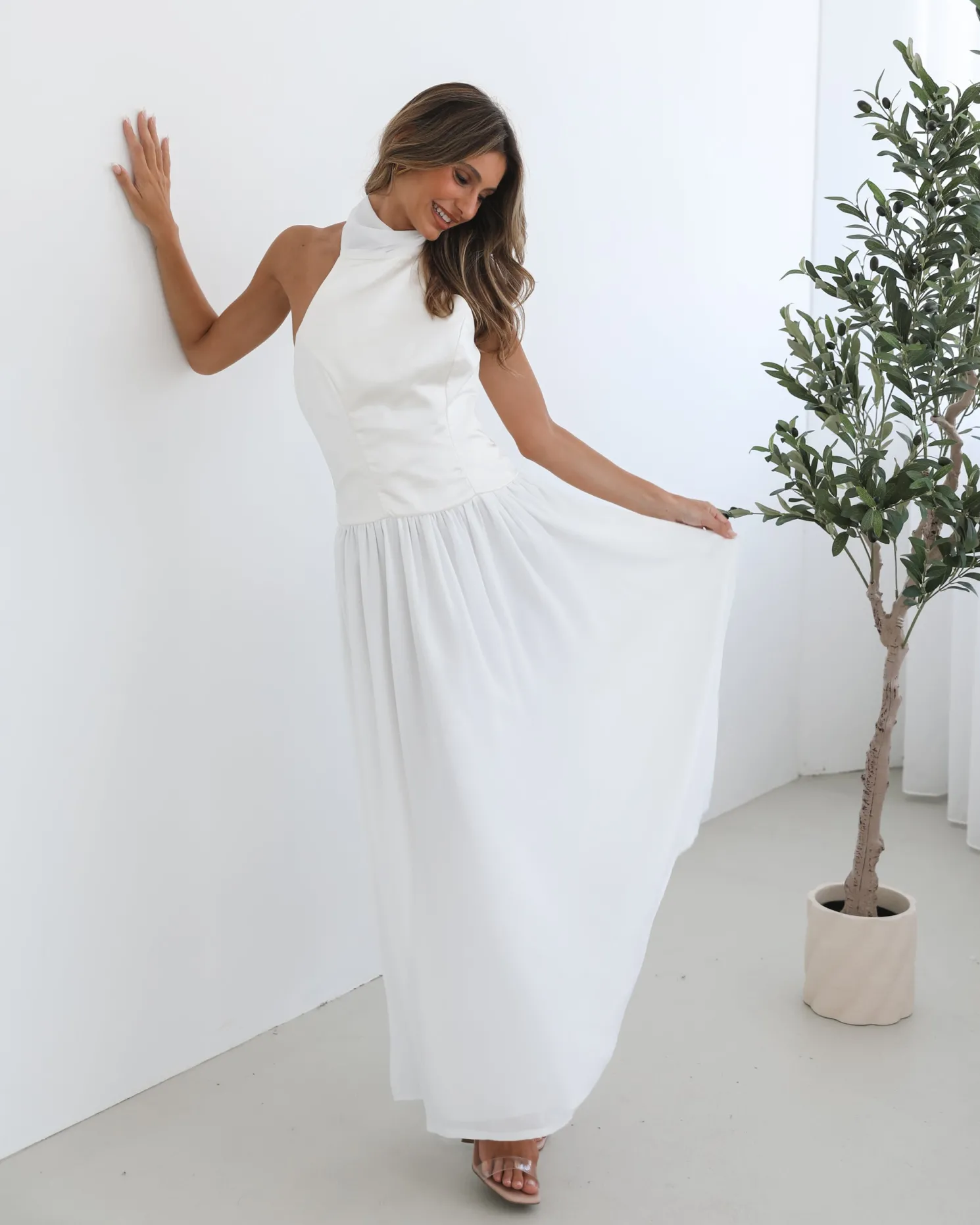 Francille Dress - White