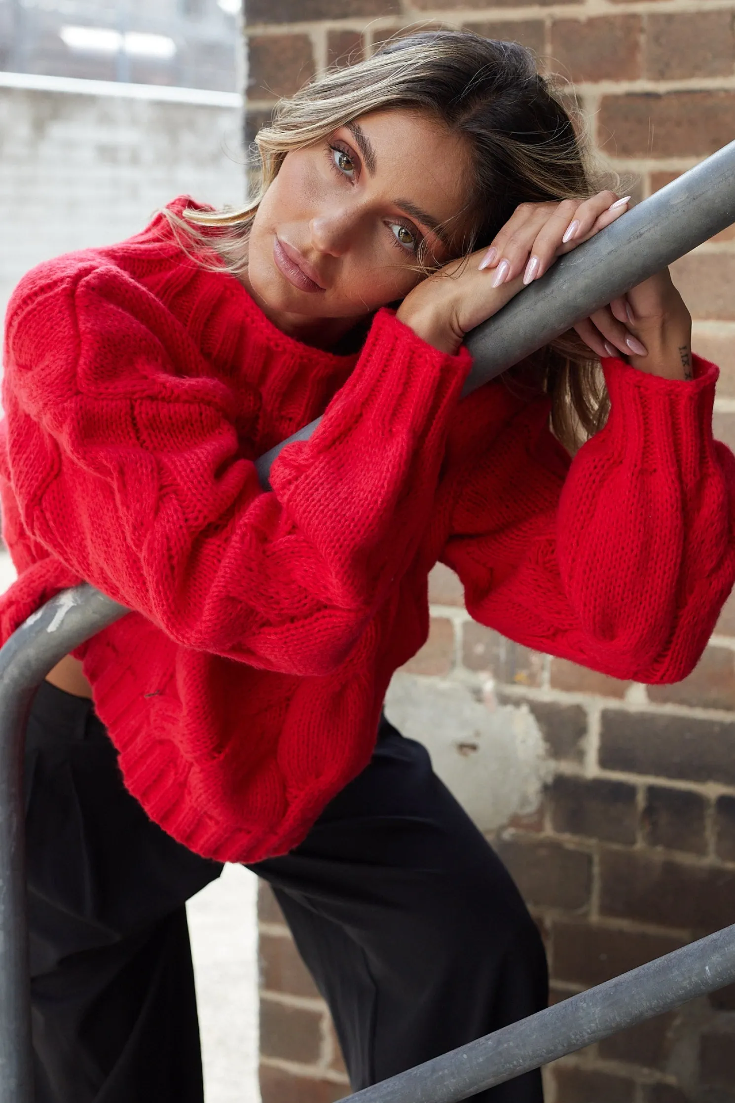 Hadi Knit - Red