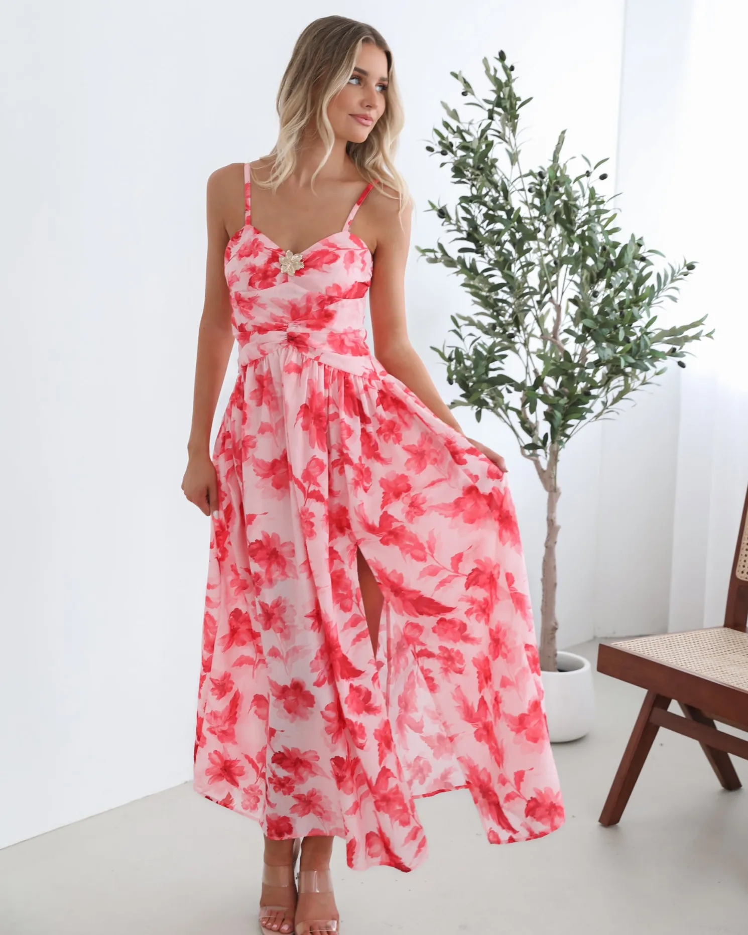 Jayendra Dress - Pink Floral