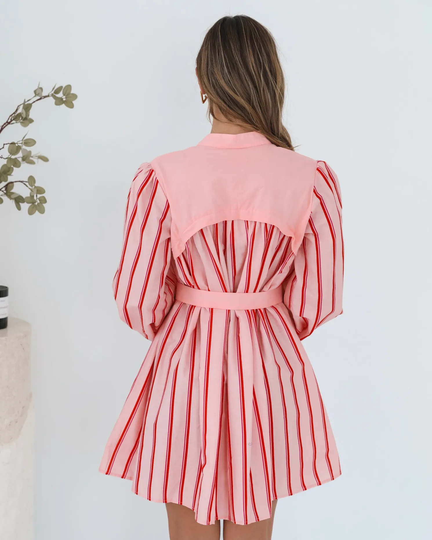 Josiane Dress - Pink Stripe