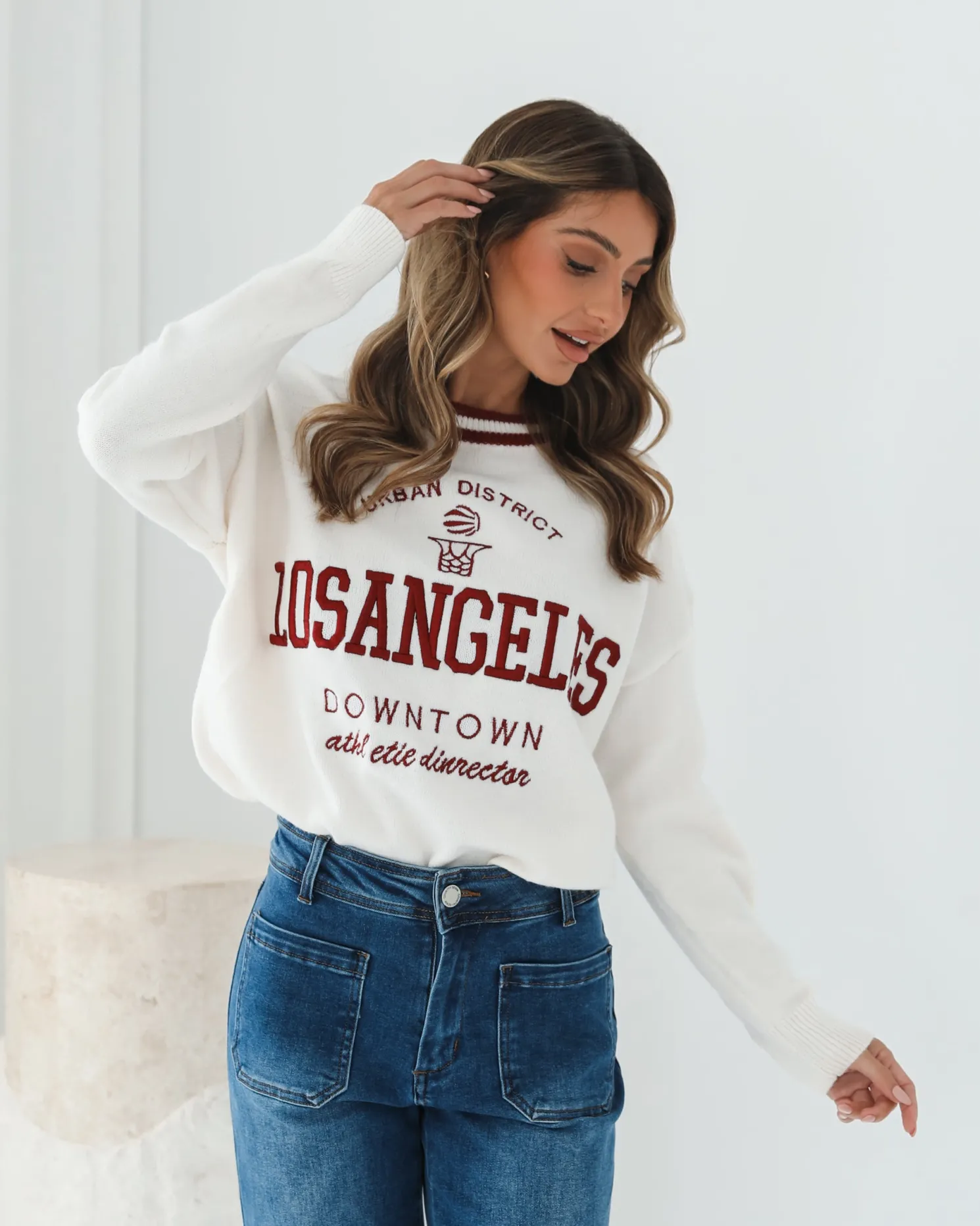 Kanoe Knit - Cream Print