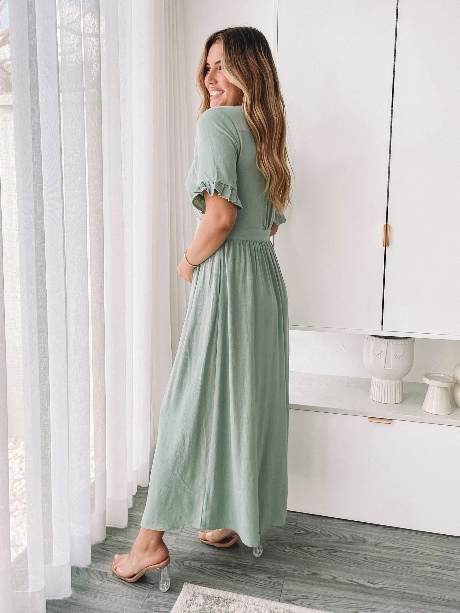 Korbela Dress - Sage