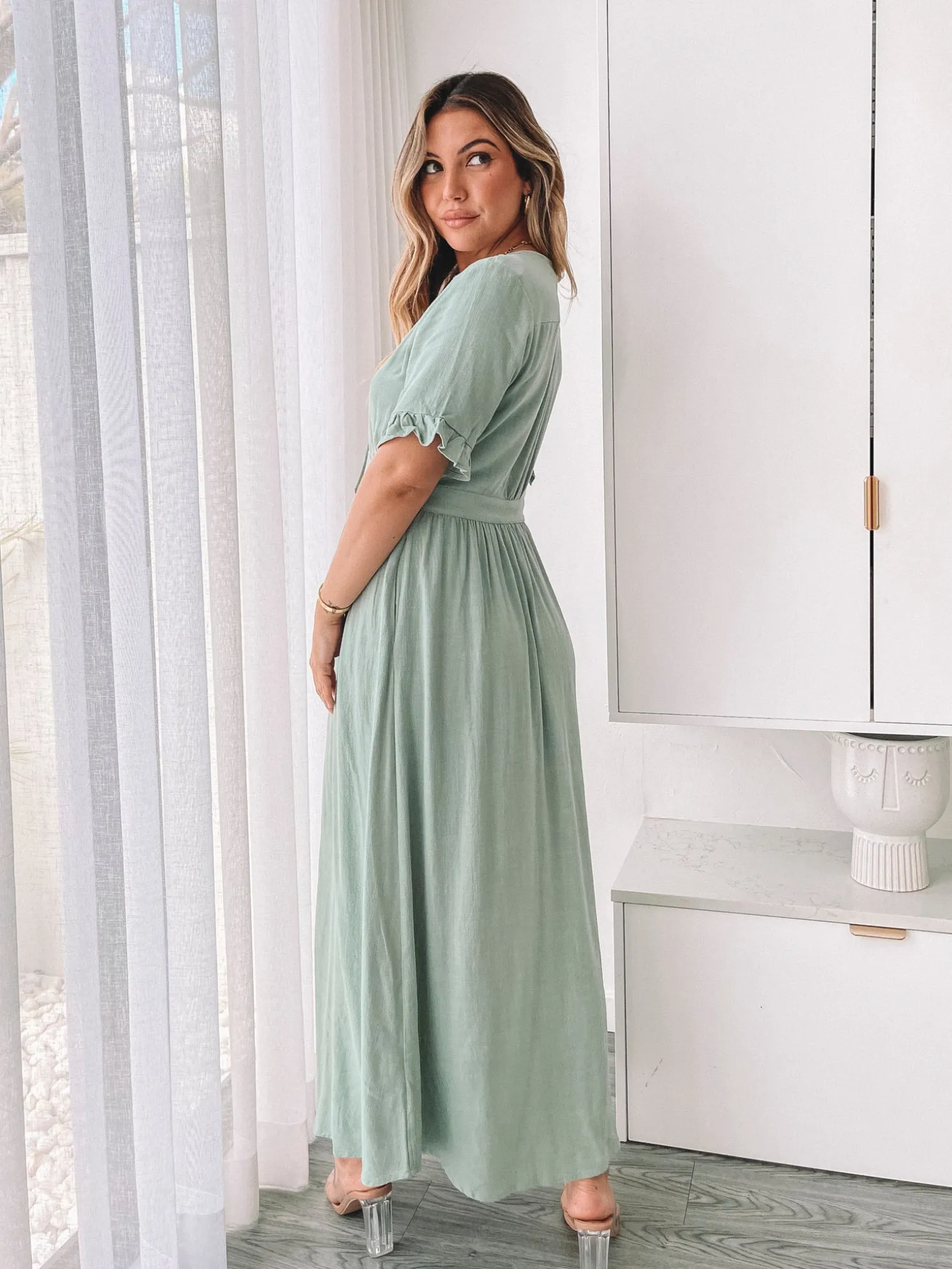 Korbela Dress - Sage