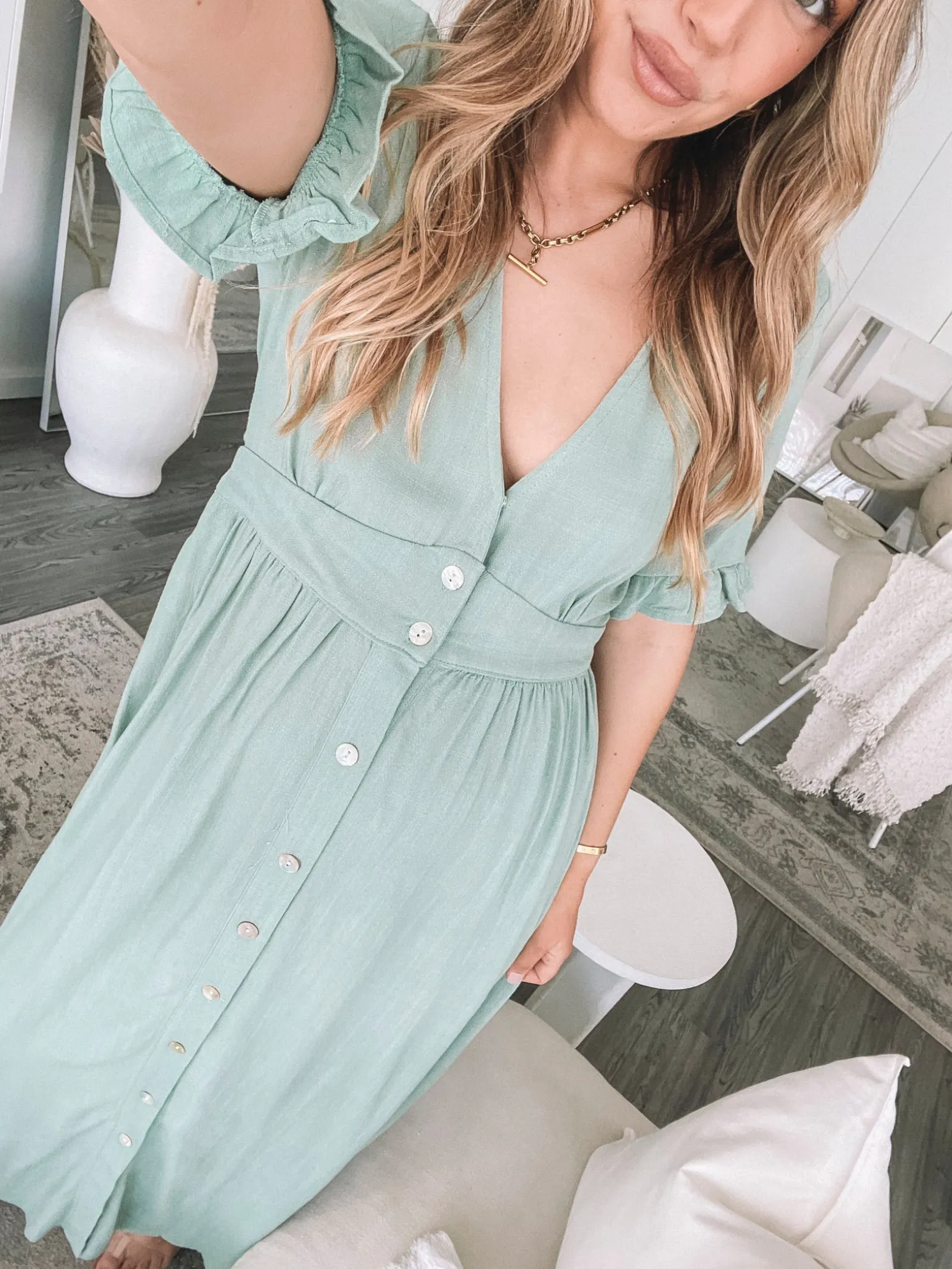 Korbela Dress - Sage