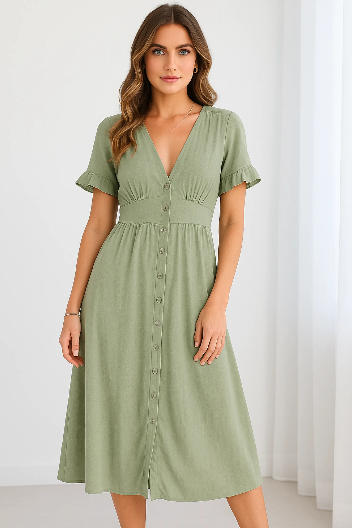 Korbela Dress - Sage