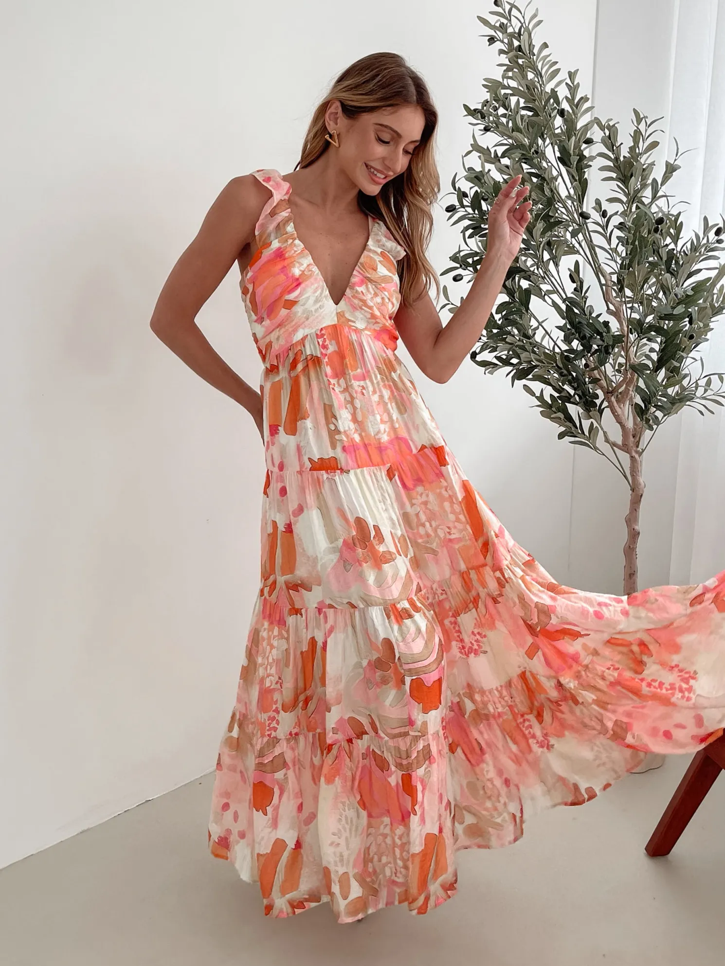 Mariel Dress - Pink Floral