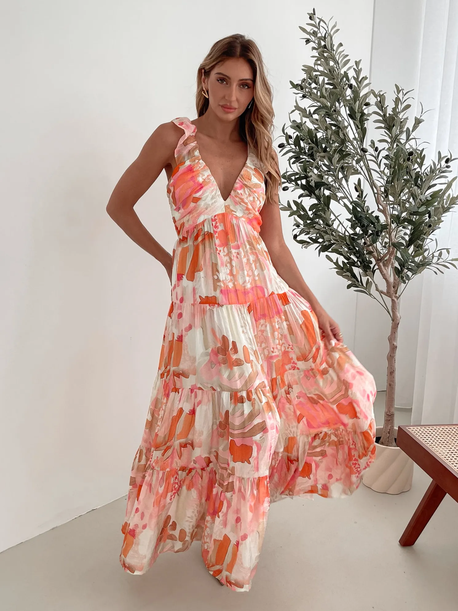 Mariel Dress - Pink Floral