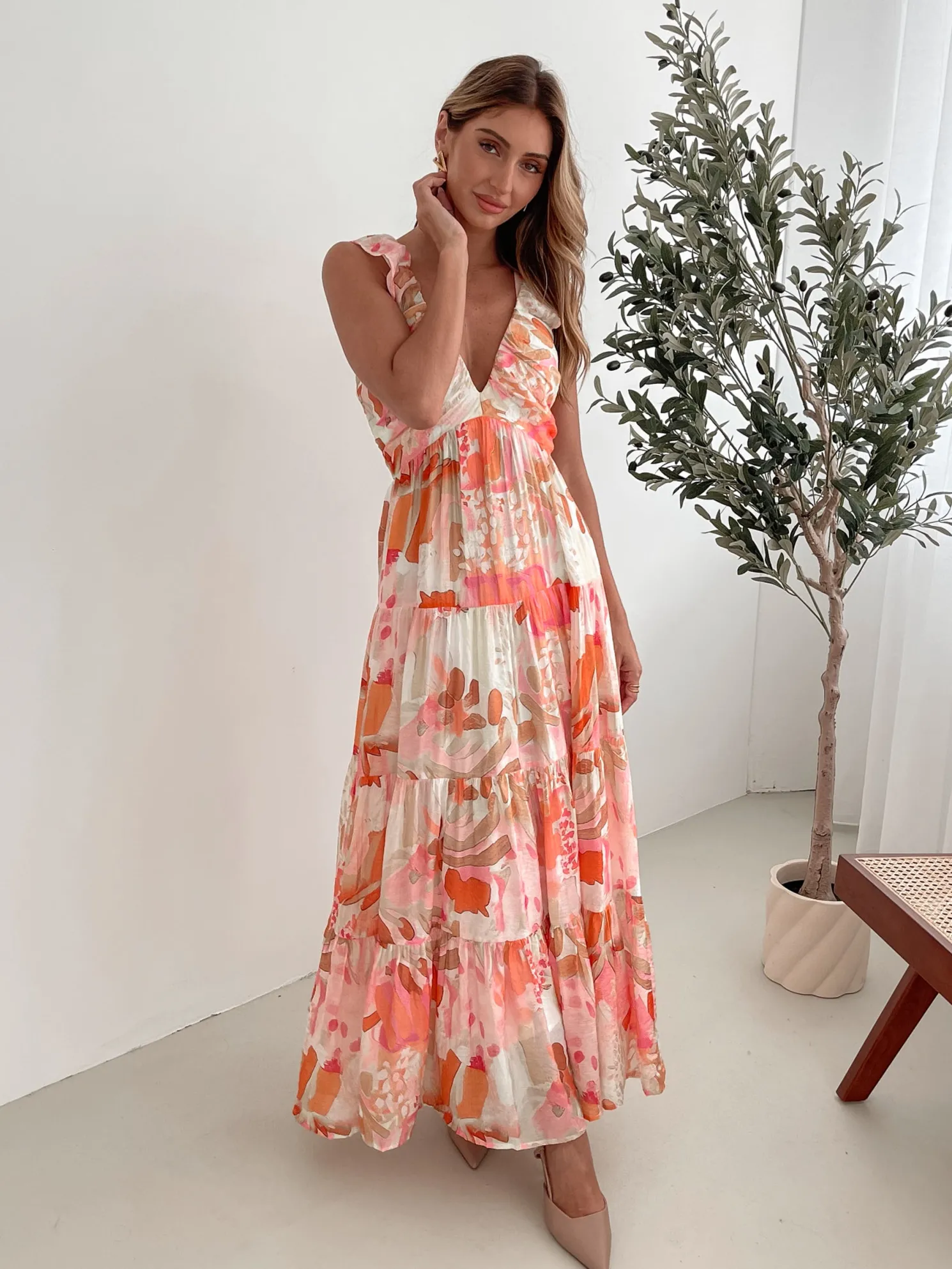 Mariel Dress - Pink Floral