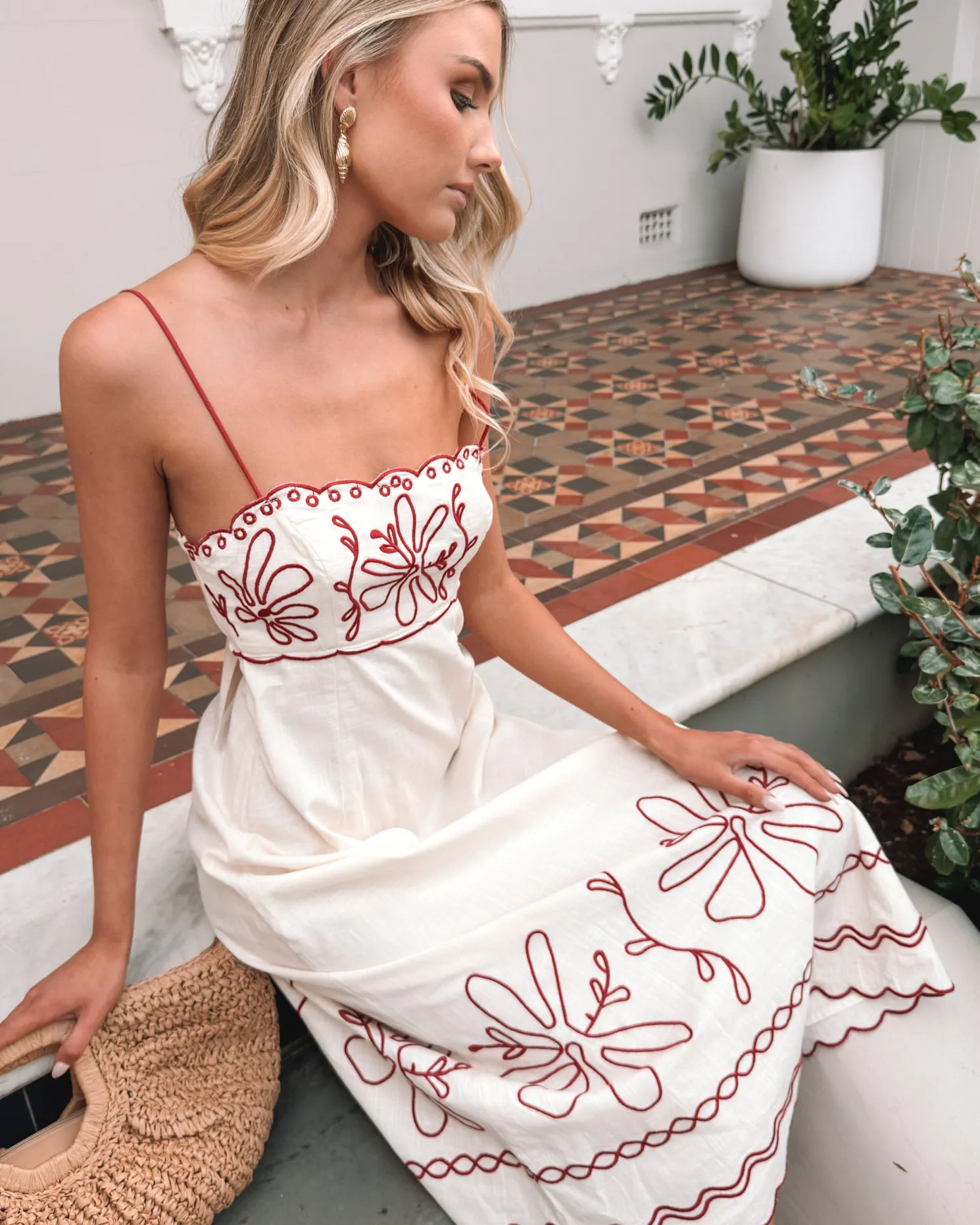 Marietta Dress - White Print