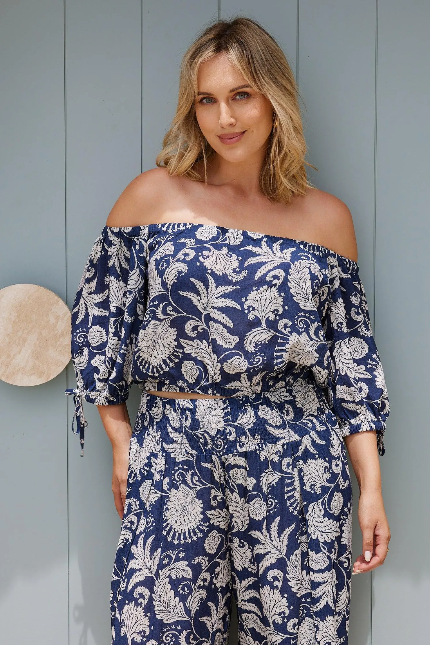 Marinda Top - Black Mono Print