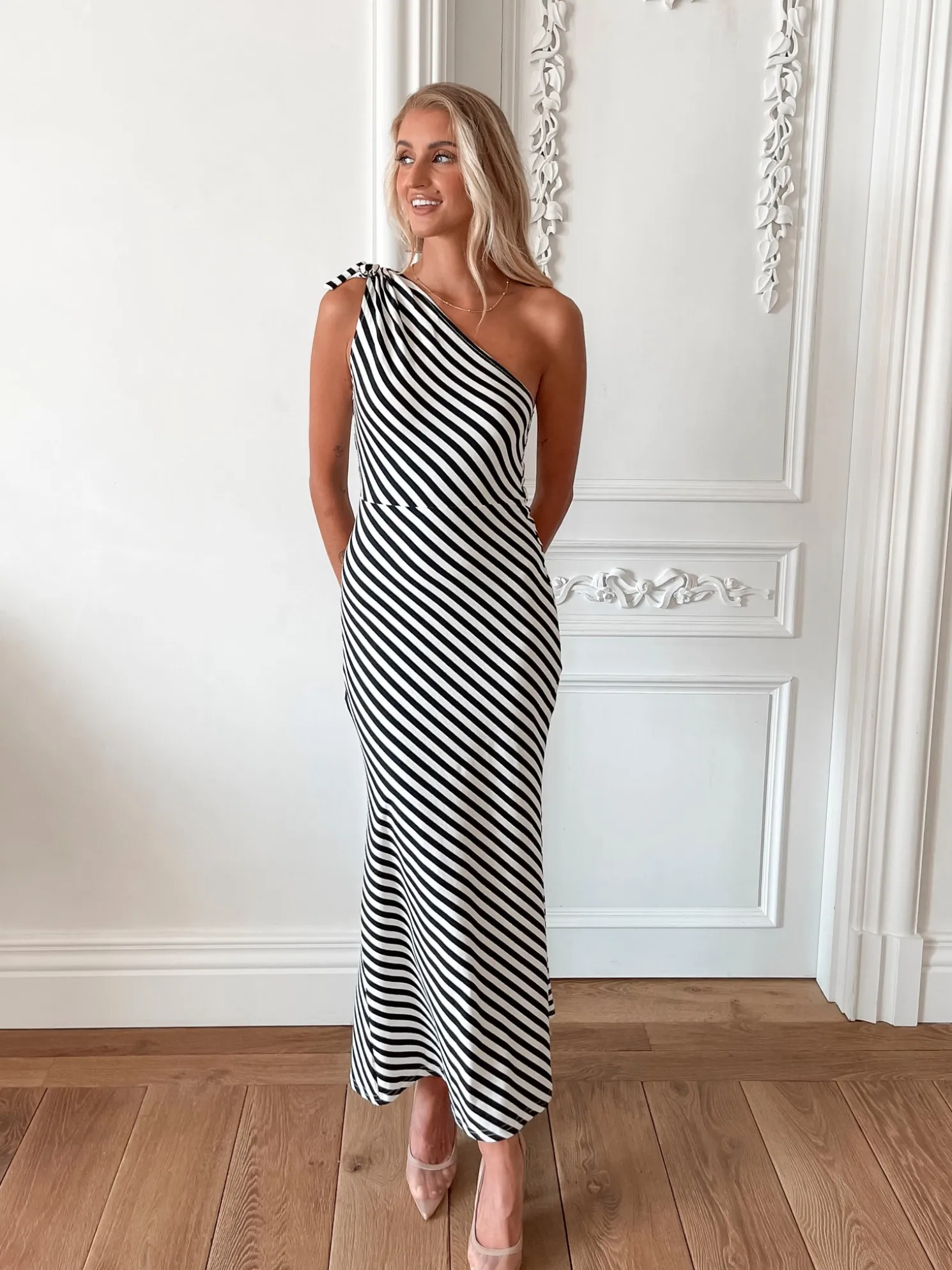 Mckinley Dress - Black Stripe