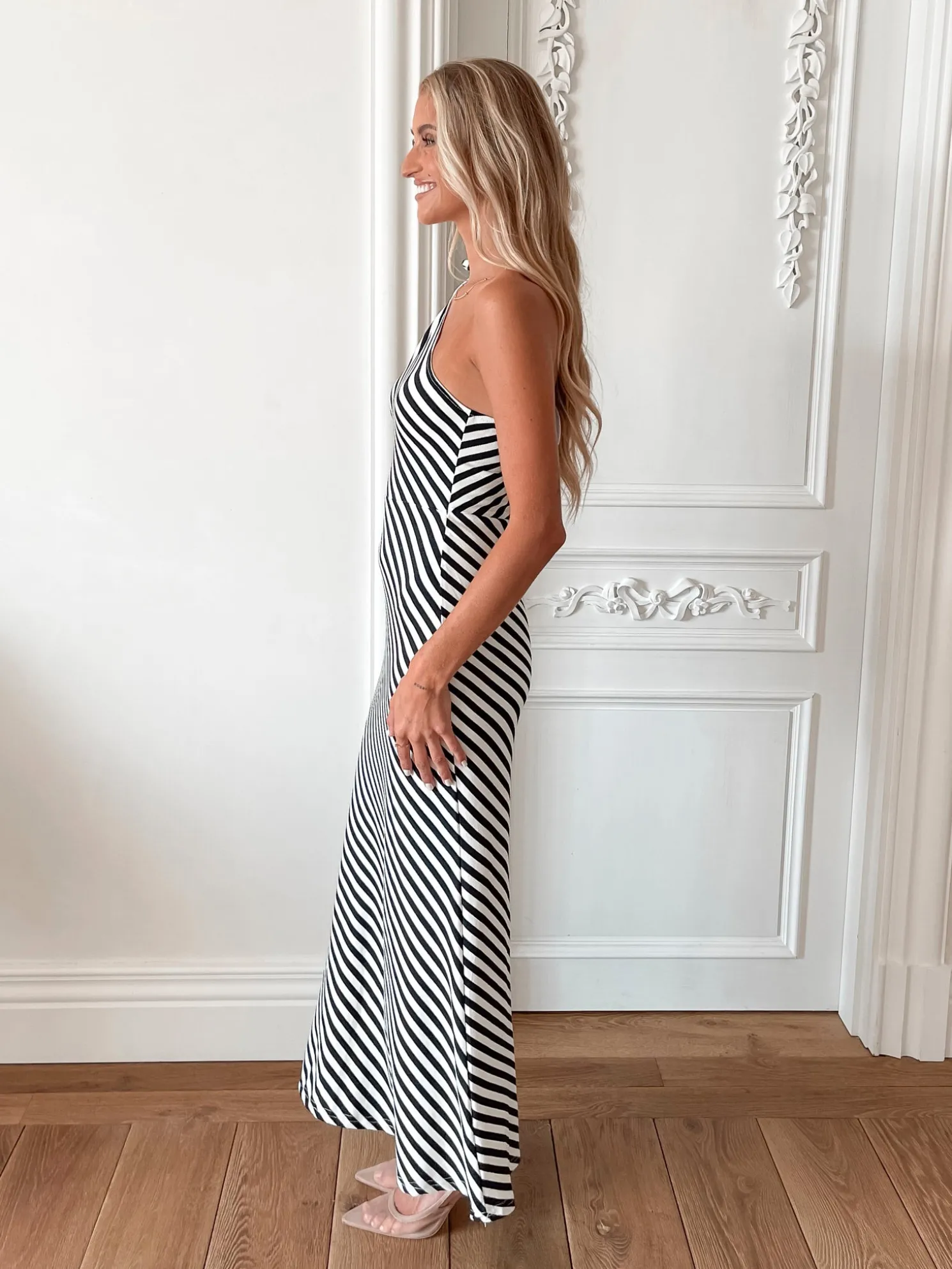 Mckinley Dress - Black Stripe