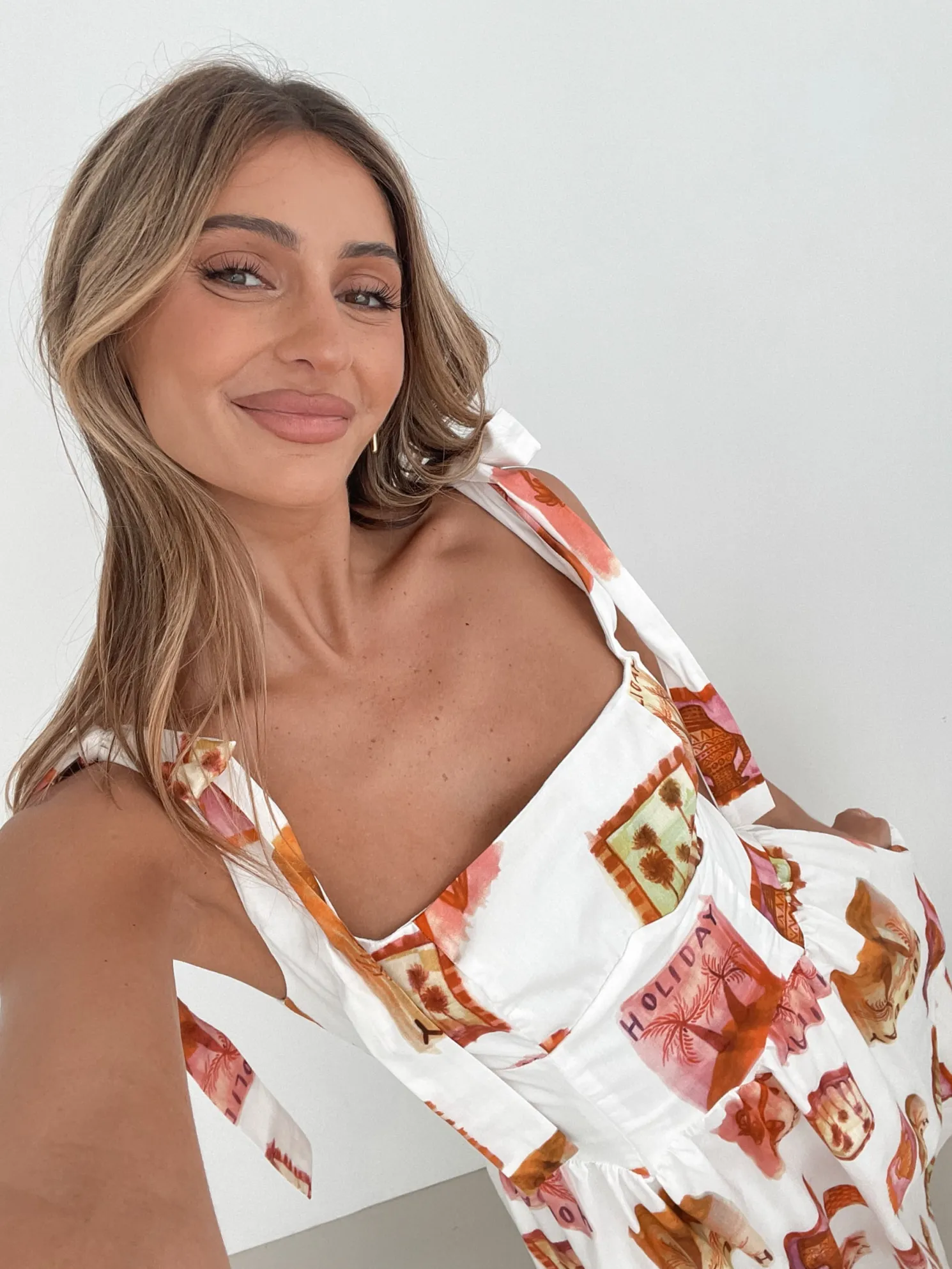 Miriah Dress - White Print