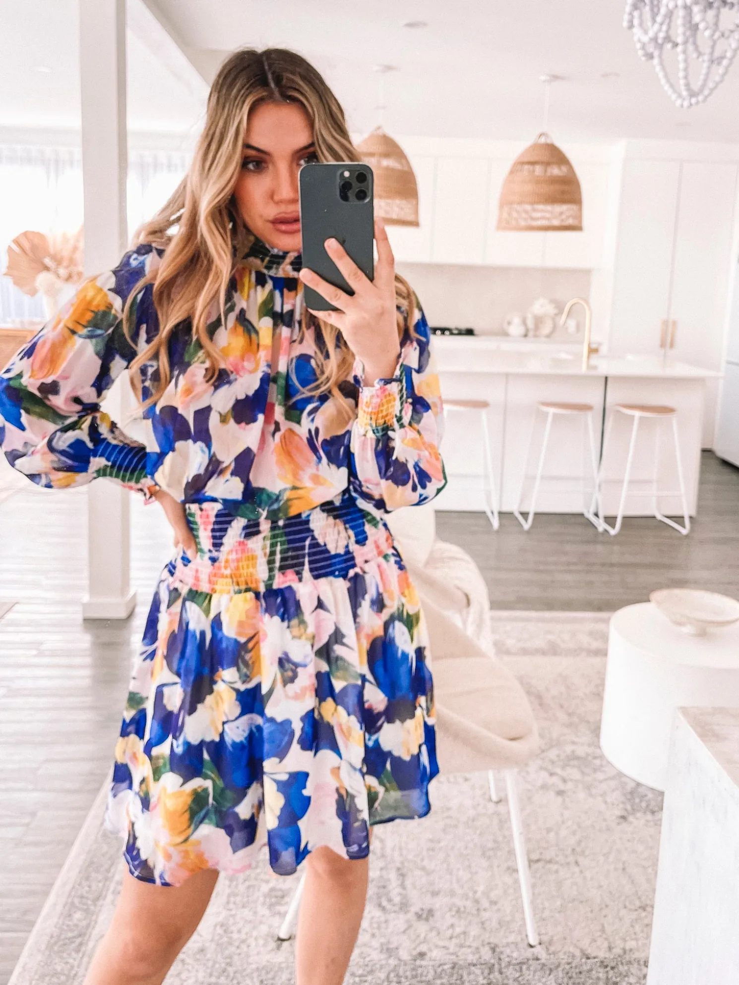 Neary Dress - Painted Cobalt