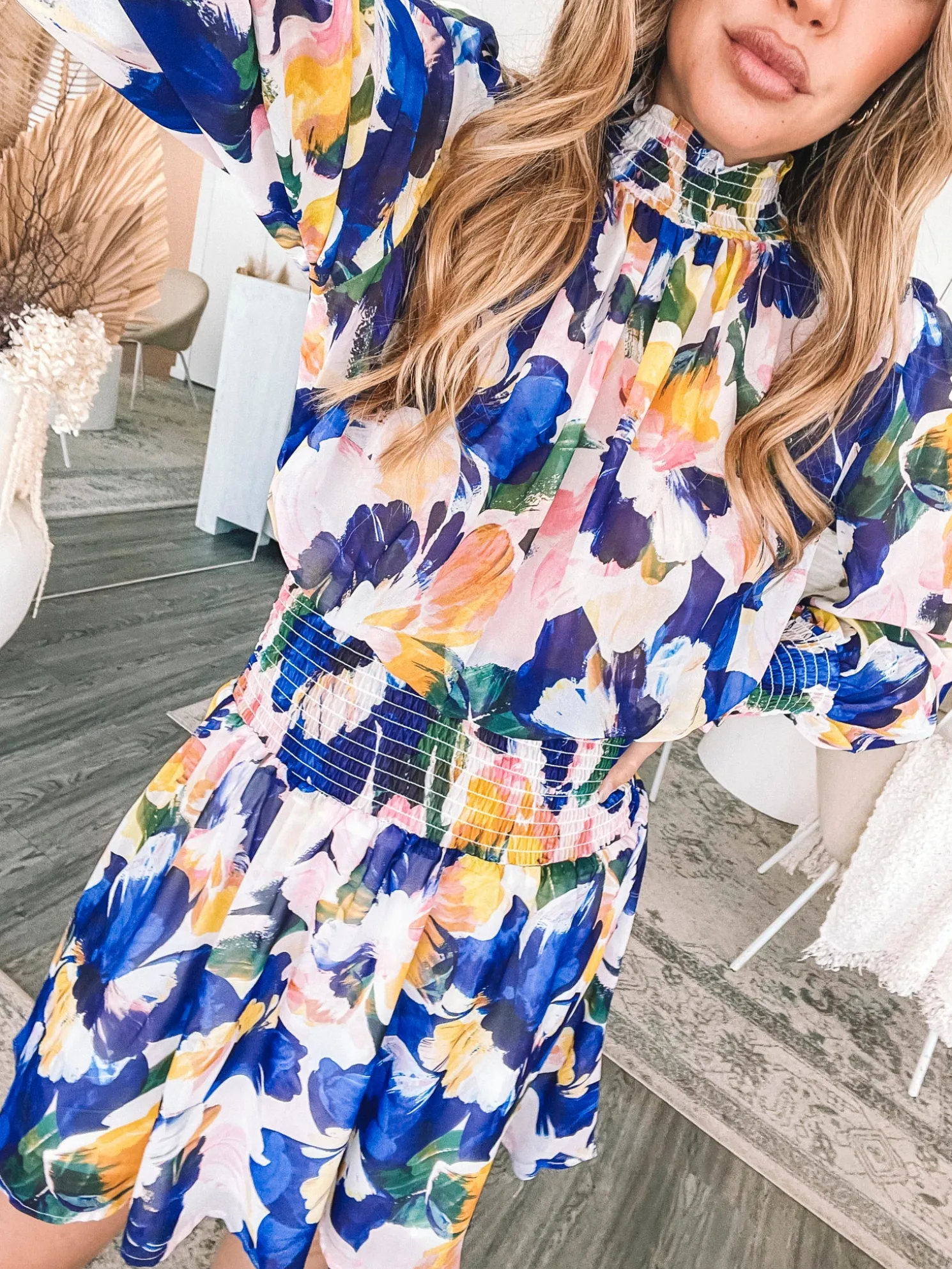 Neary Dress - Painted Cobalt