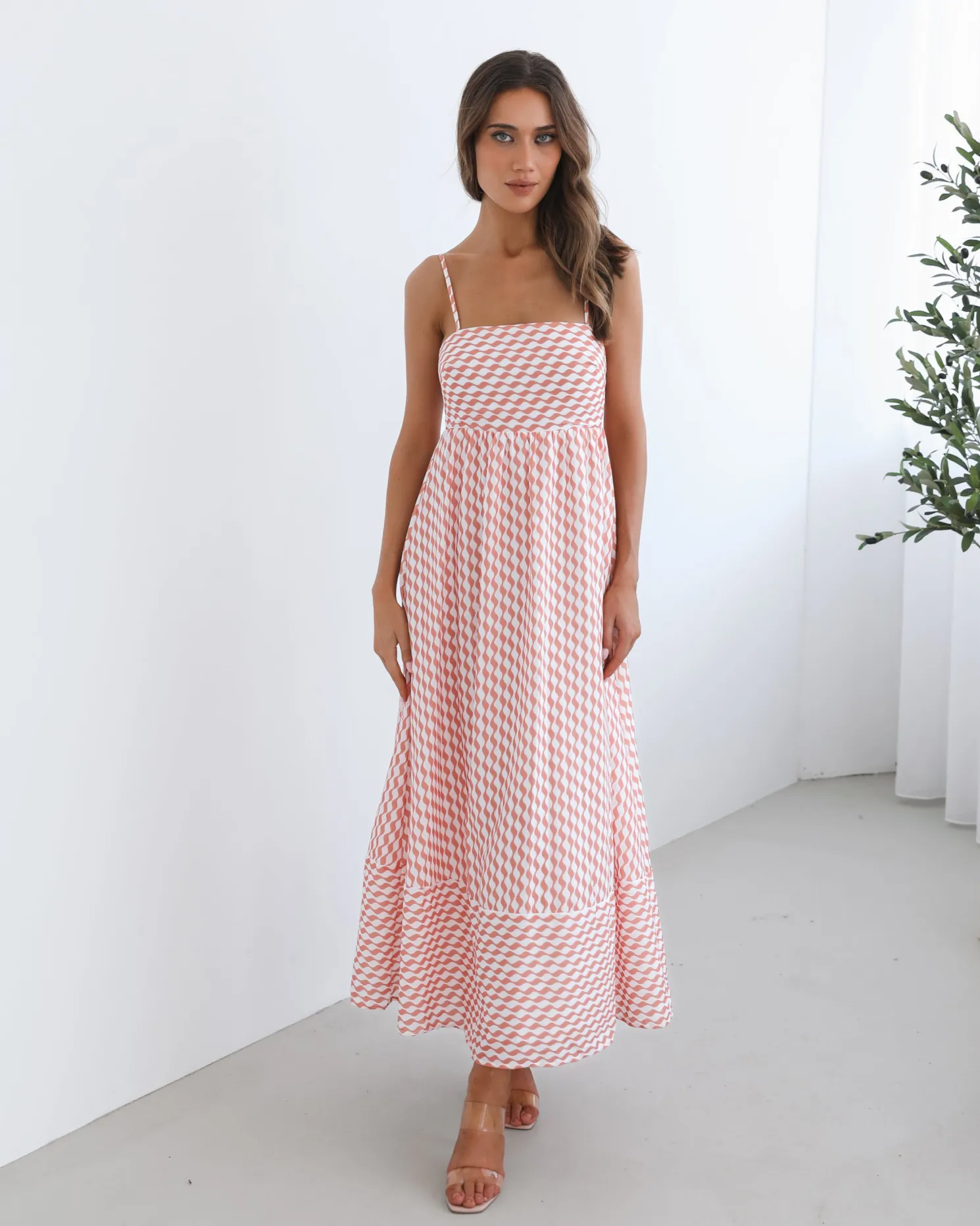 Nelani Dress - Orange Print