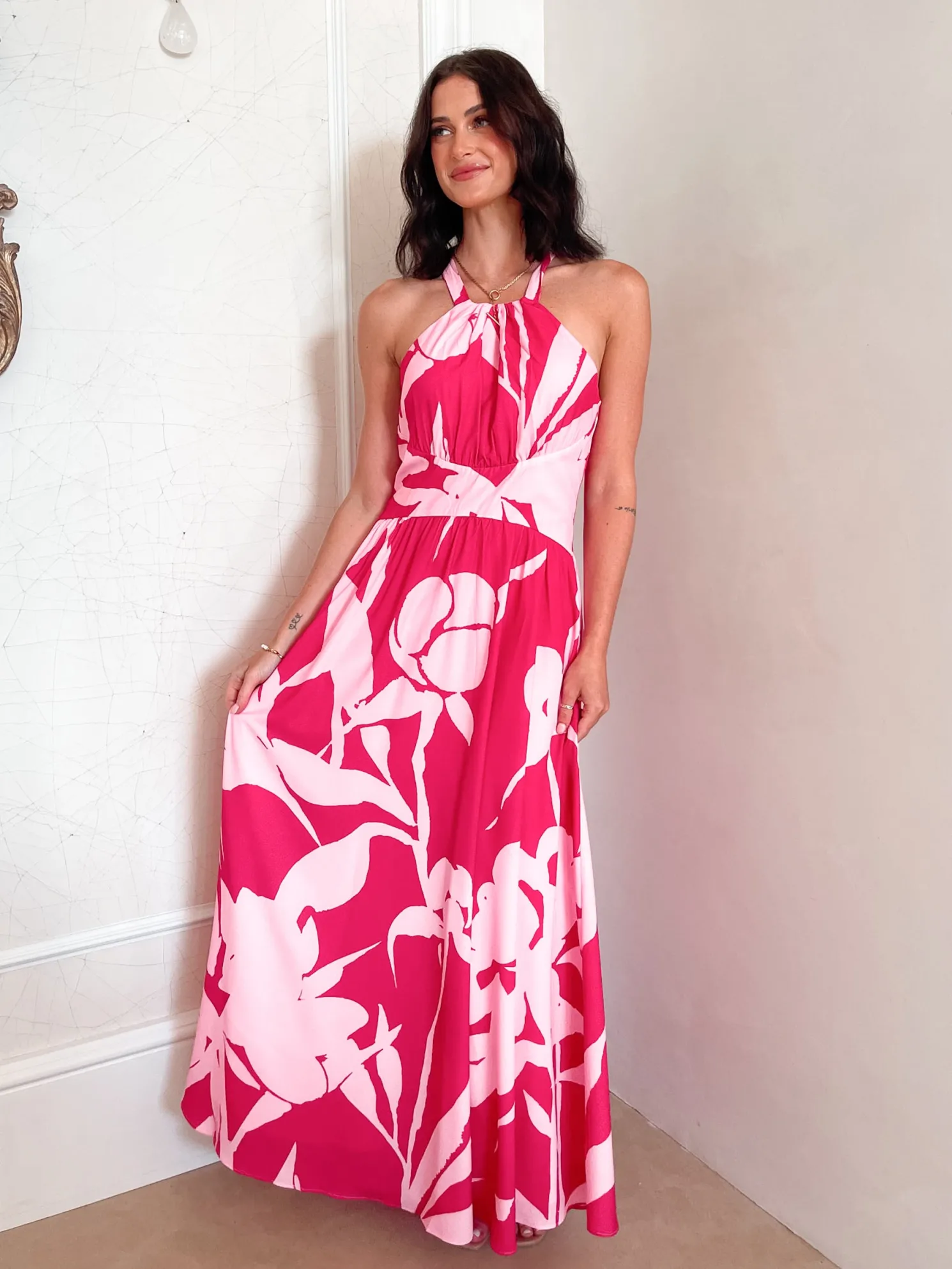 Nyra Dress - Red Floral