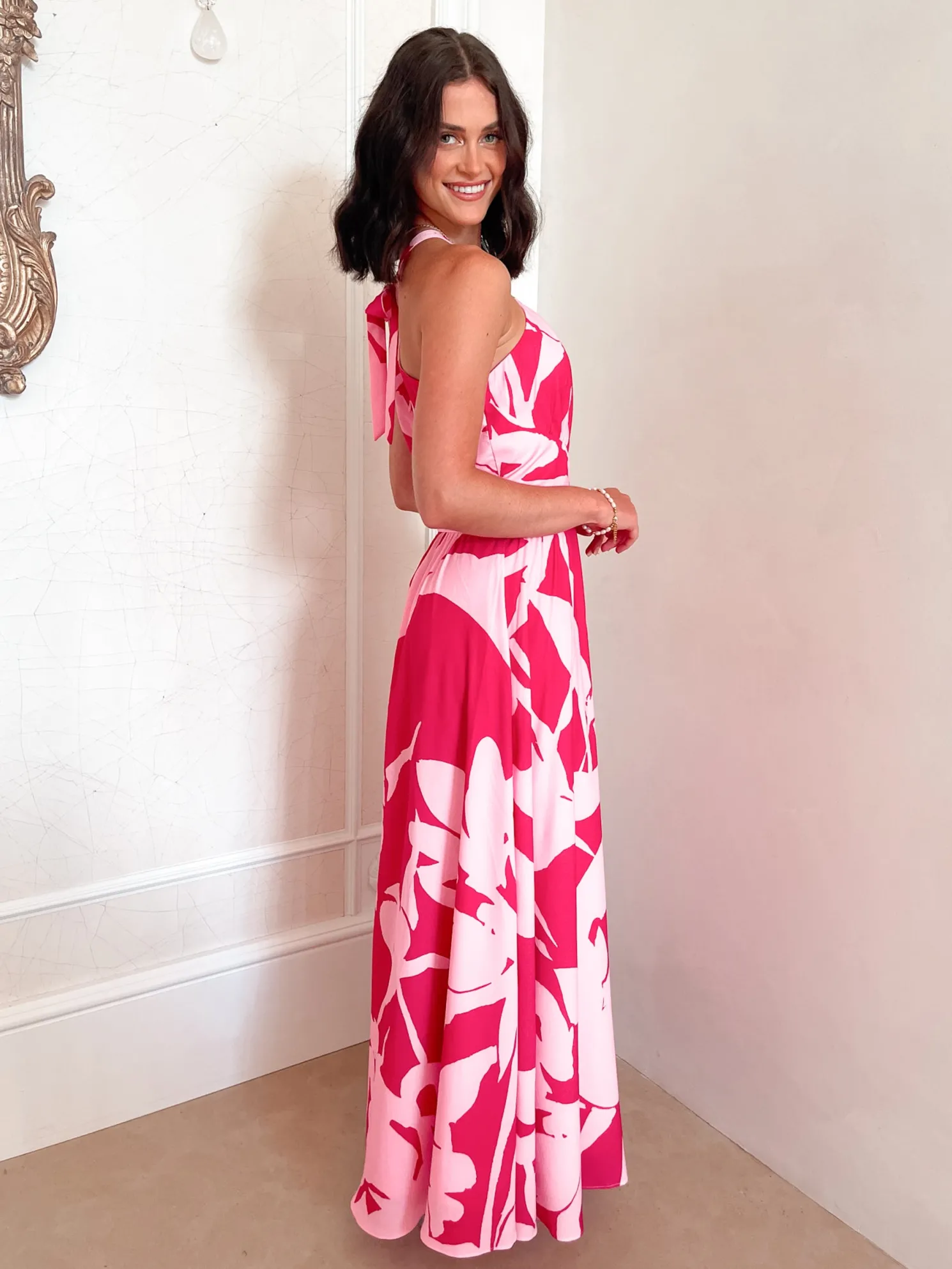 Nyra Dress - Red Floral