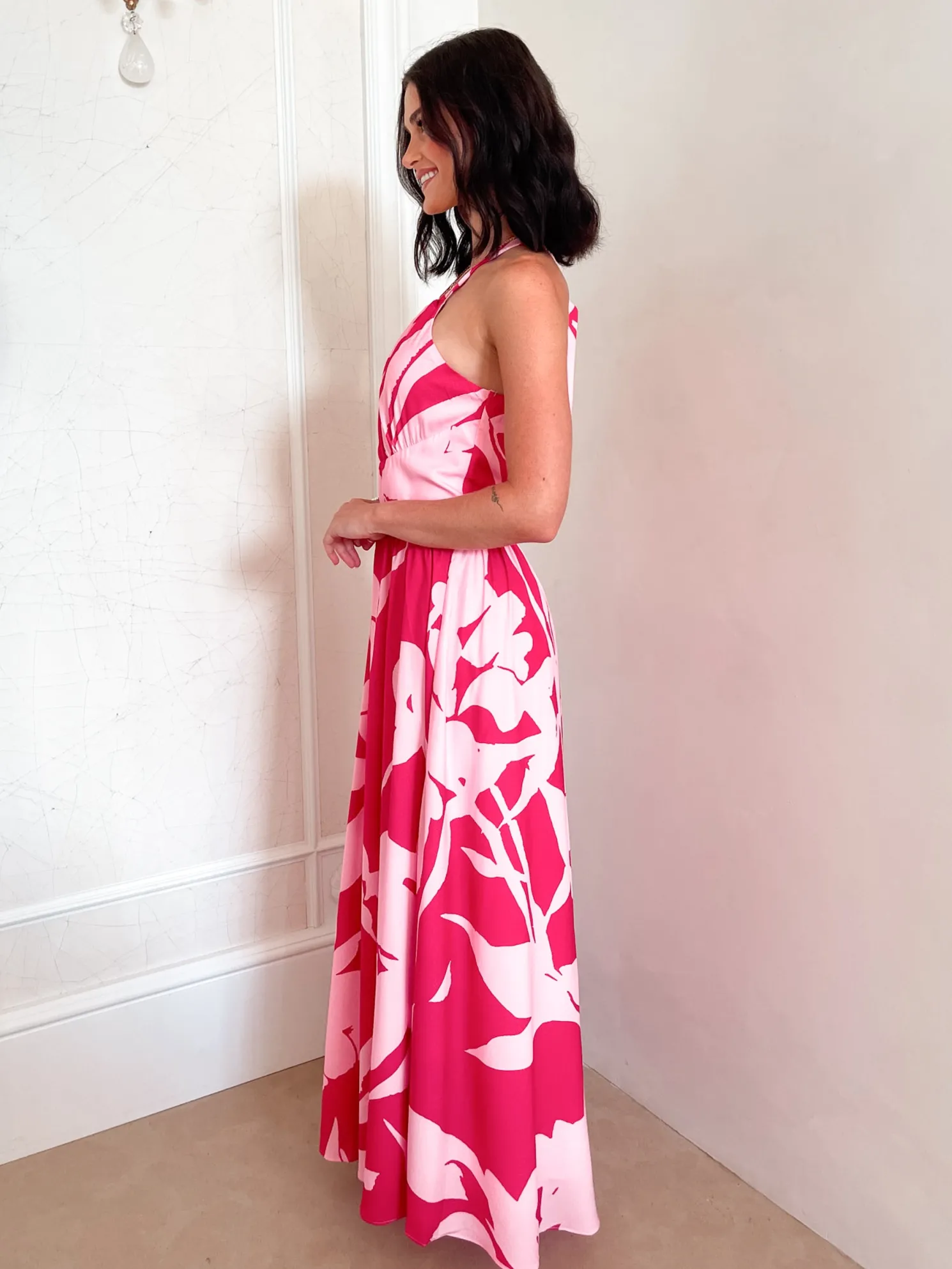 Nyra Dress - Red Floral