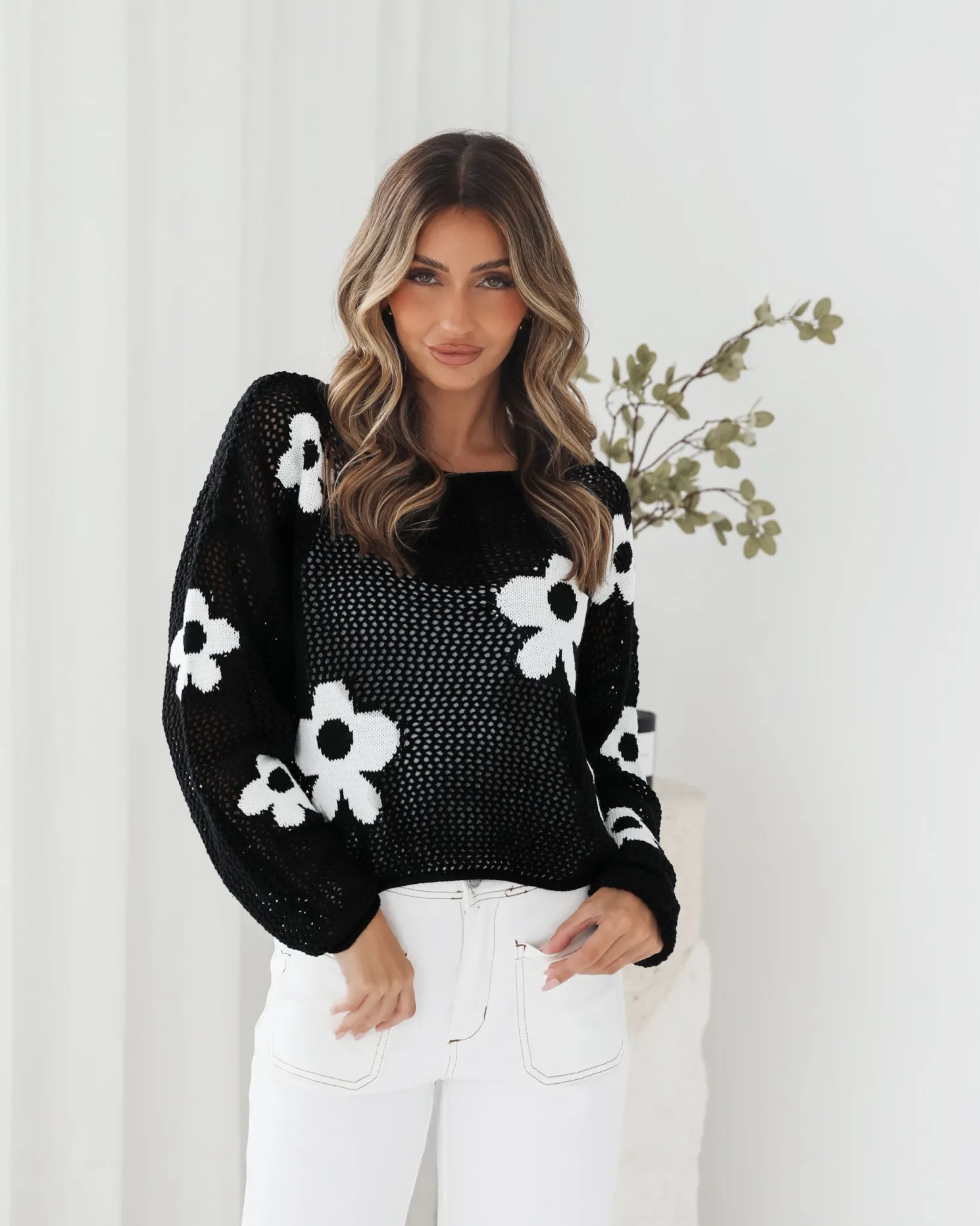 Pacino Knit Top - Black
