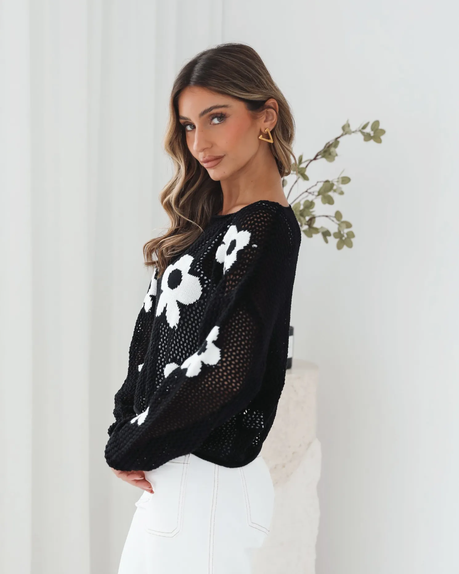 Pacino Knit Top - Black